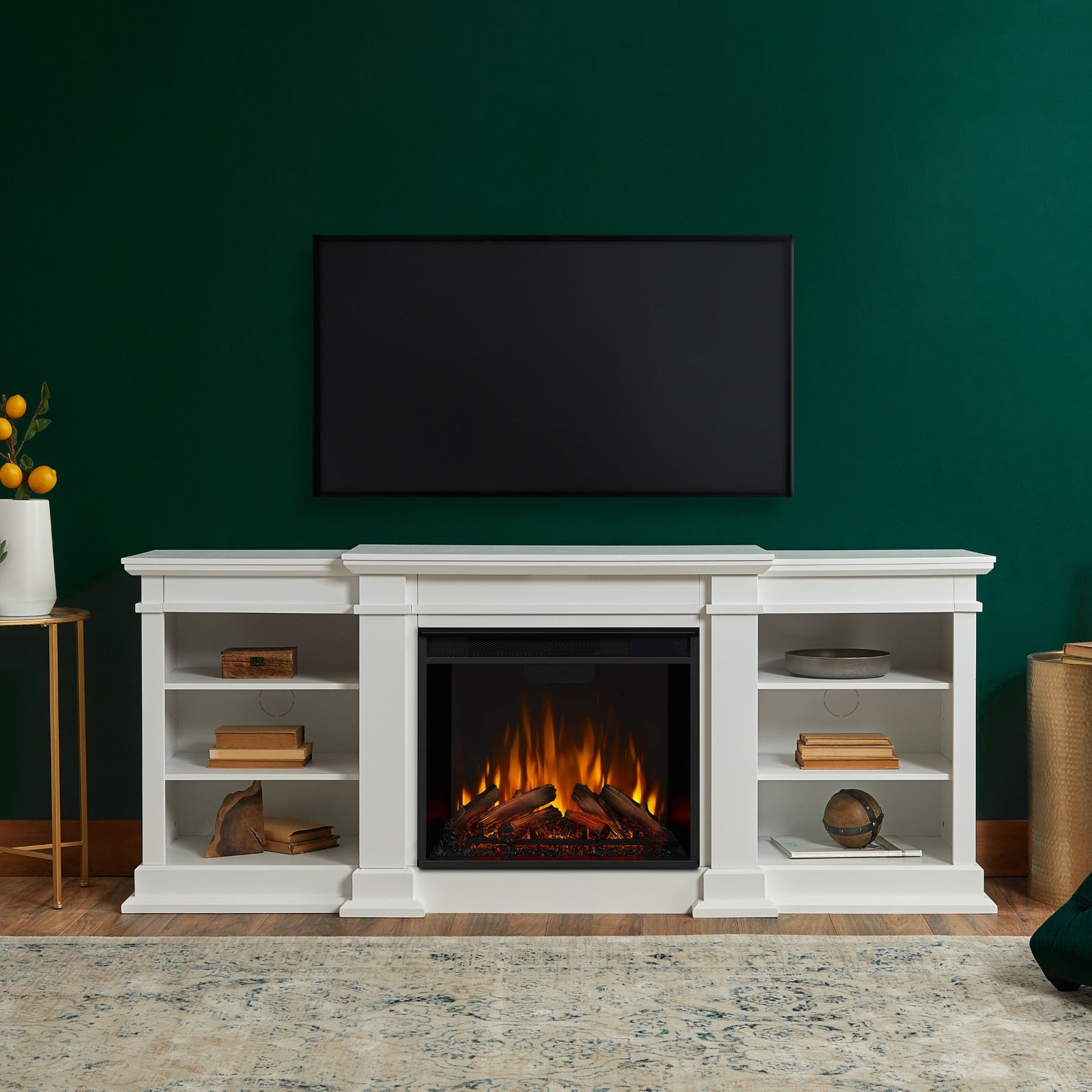 Fresno Electric Fireplace TV Stand - Real Flame
