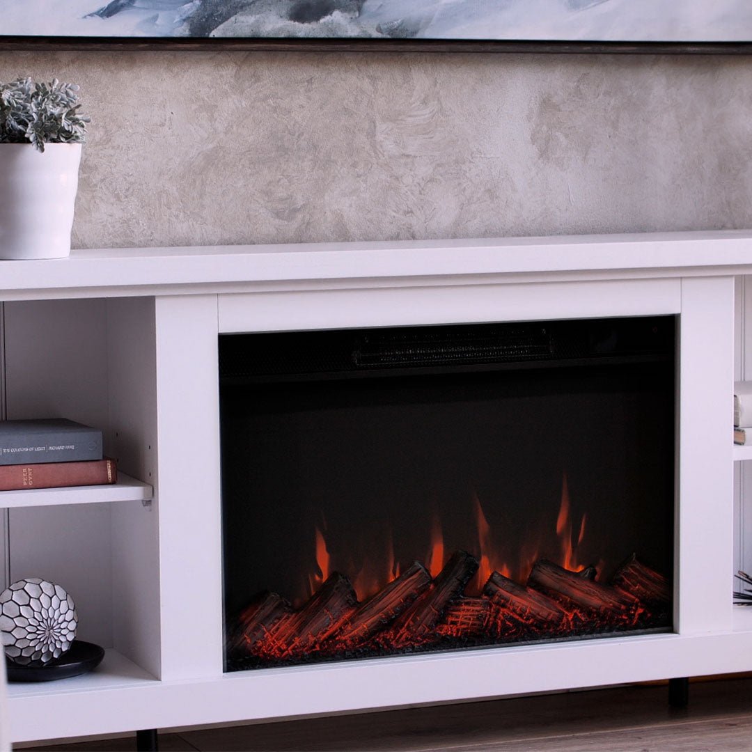 Penrose Slim Electric Fireplace TV Stand - Real Flame
