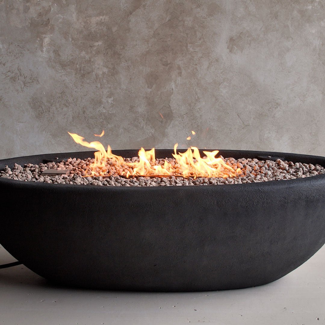 Riverside 58" Oval Propane Fire Pit Bowl - Real Flame