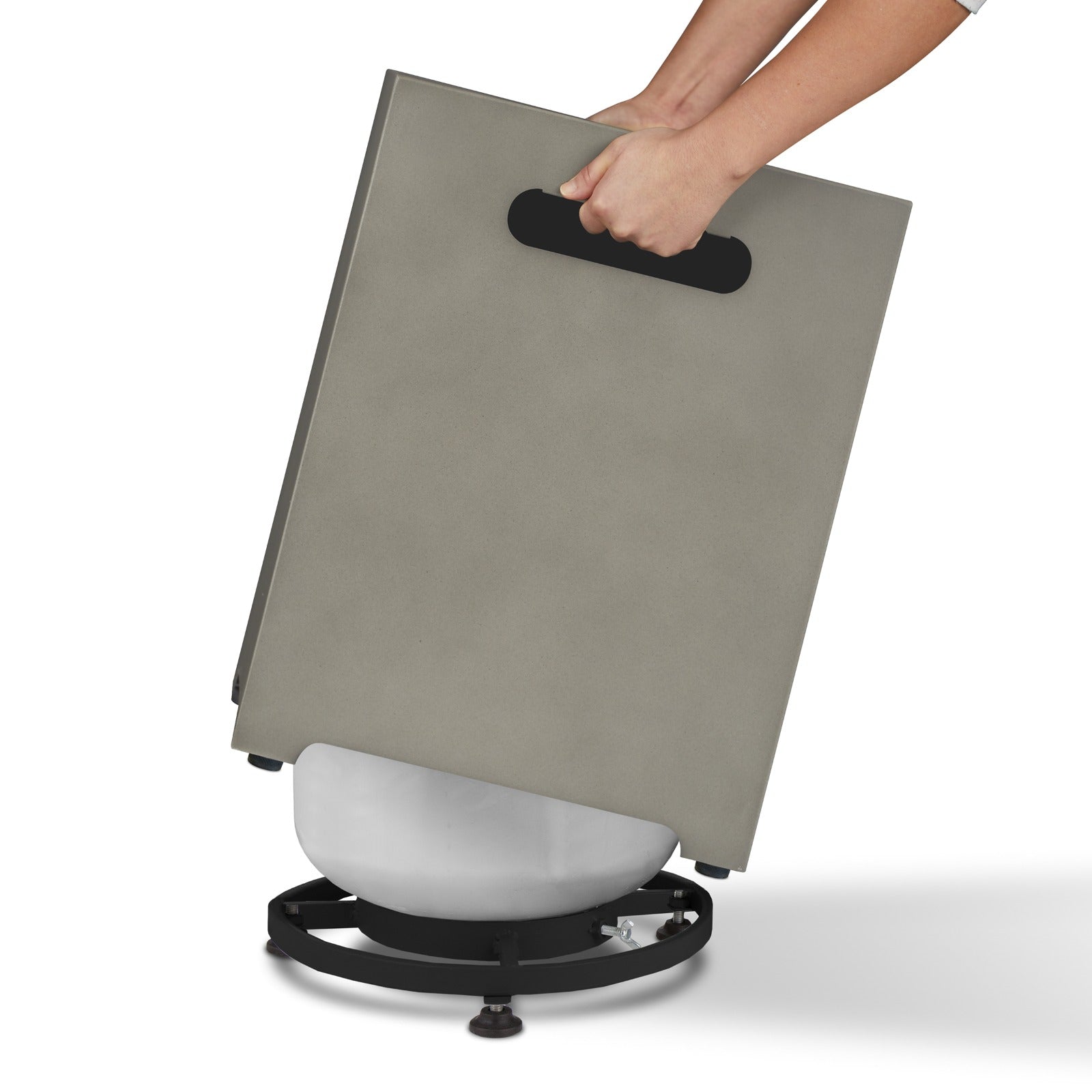 Square Metal Propane Tank Cover - Real Flame