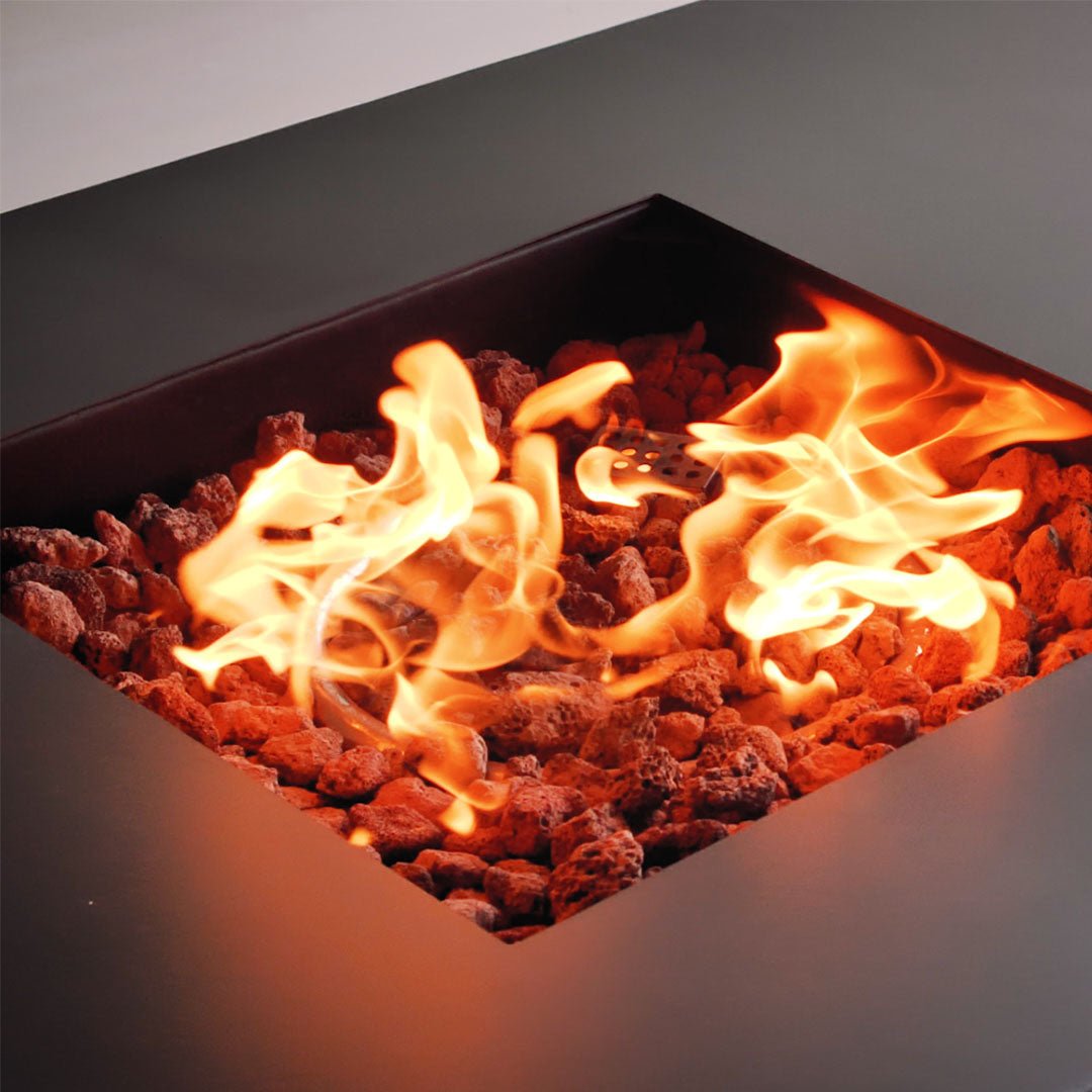 Vance Propane or Natural Gas Fire Pit Table - Real Flame
