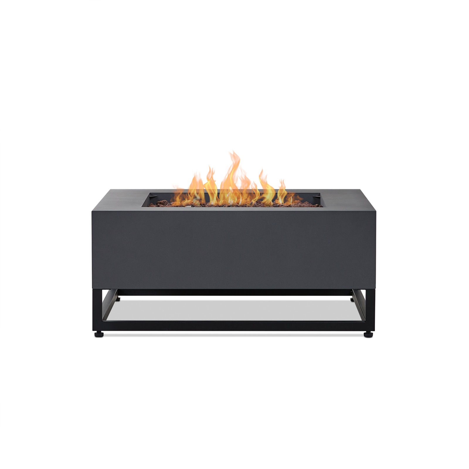 Blake Square Propane Fire Pit Outdoor Fireplace Fire Table for Backyard or Patio