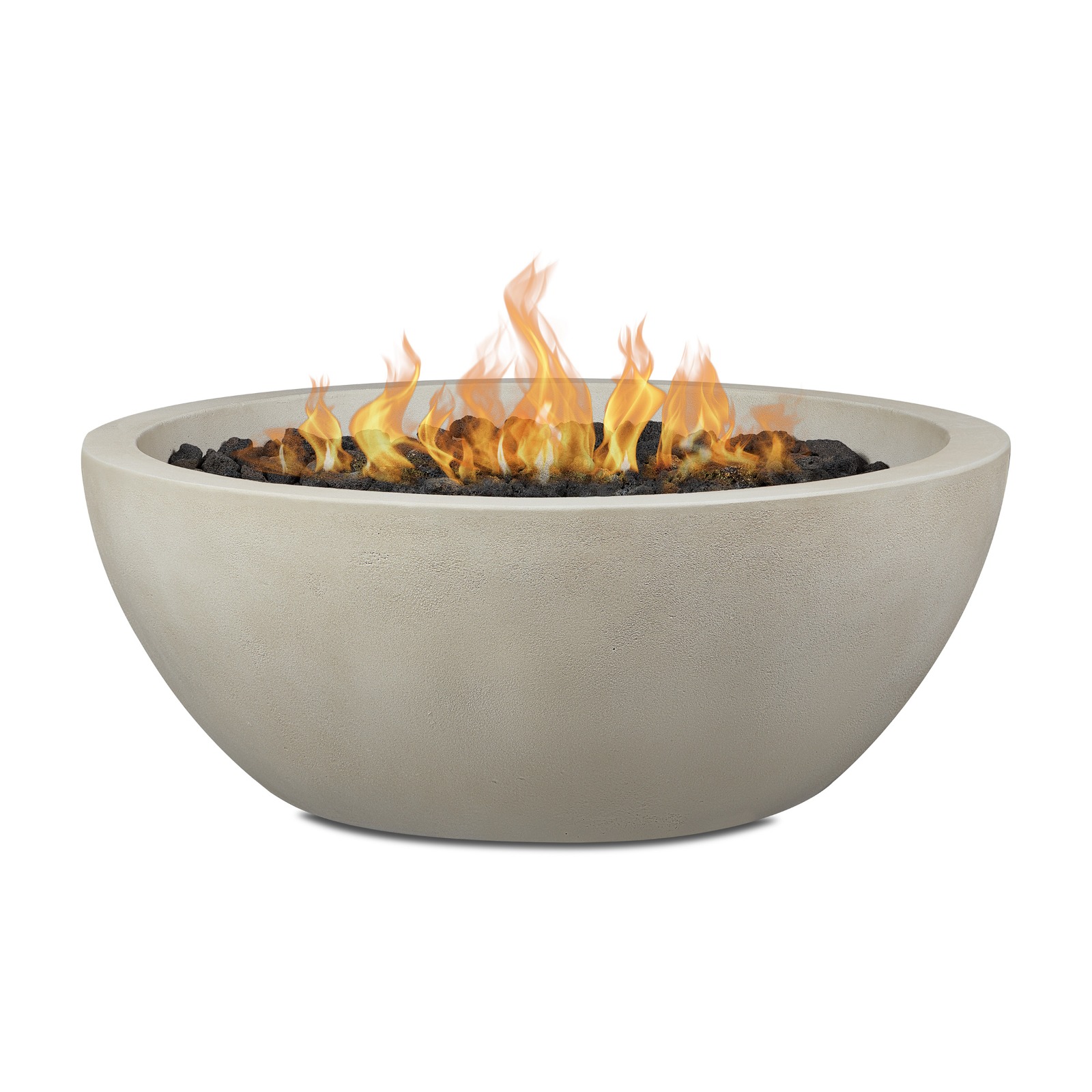 Eldora 42" GFRC Propane Fire Pit Natural Gas Fire Bowl Outdoor Fireplace Fire Table for Backyard or Patio