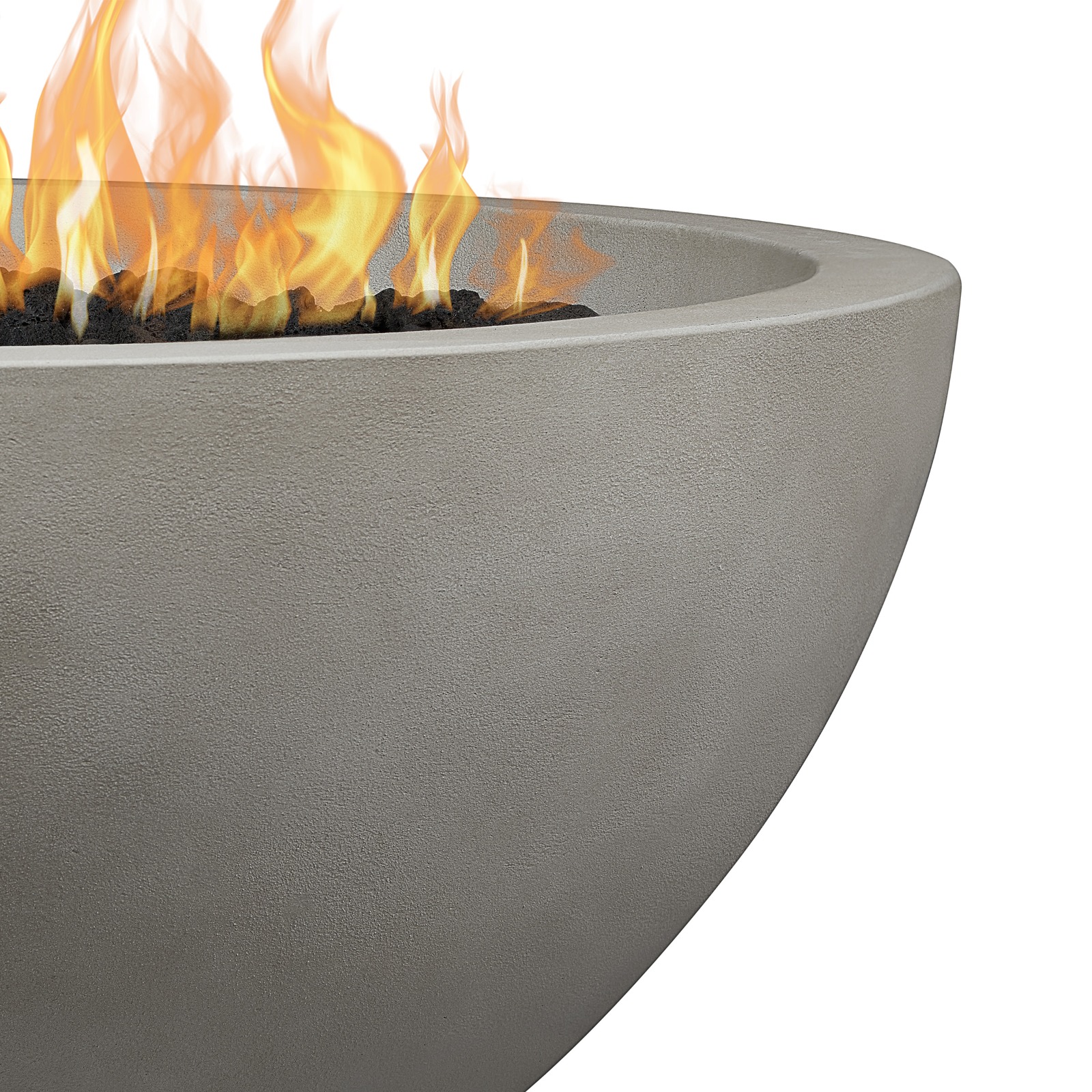 Eldora 42" GFRC Propane Fire Pit Natural Gas Fire Bowl Outdoor Fireplace Fire Table for Backyard or Patio