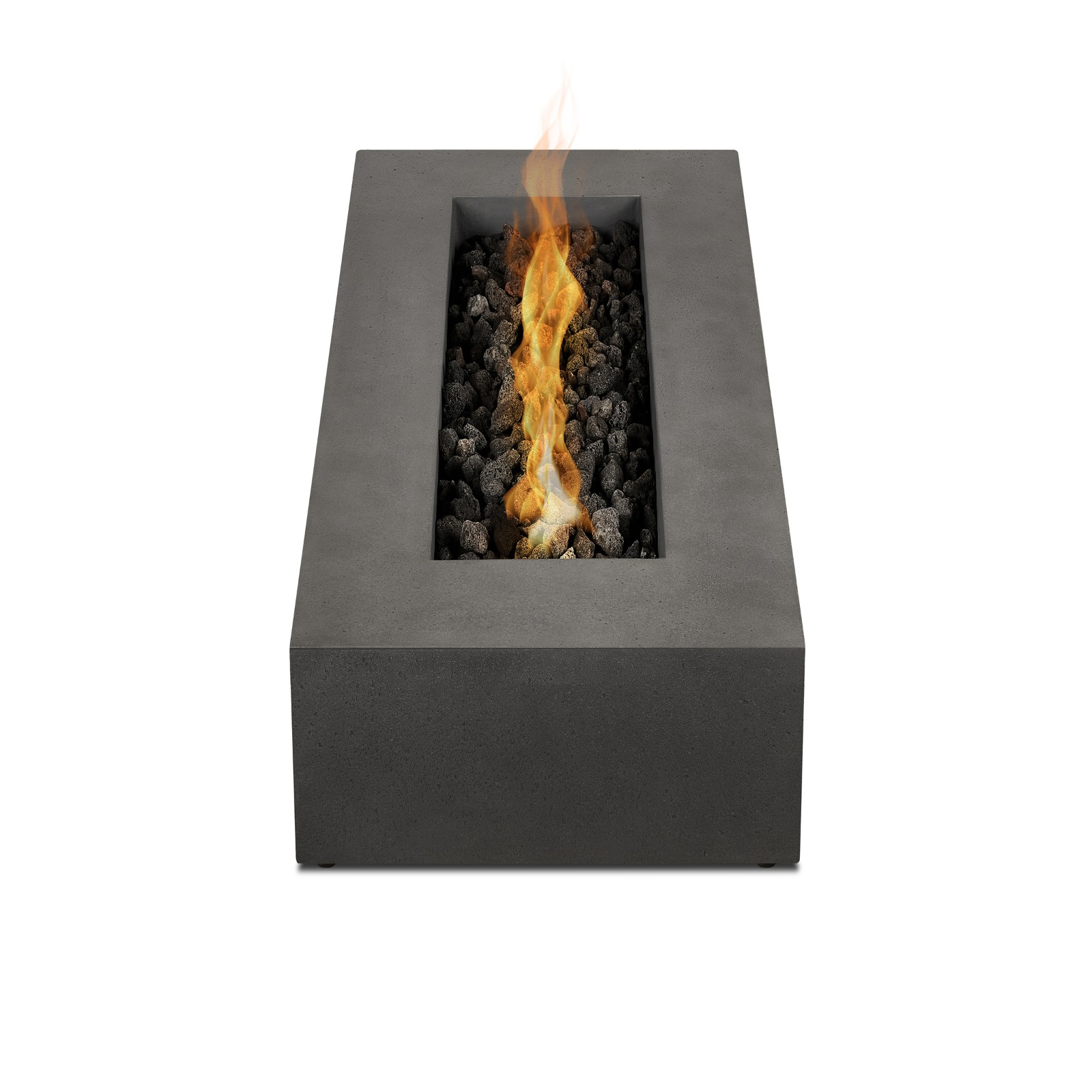La Valle 72" Rectangle Propane Fire Table Outdoor Fire Pit Heater Fireplace Gray