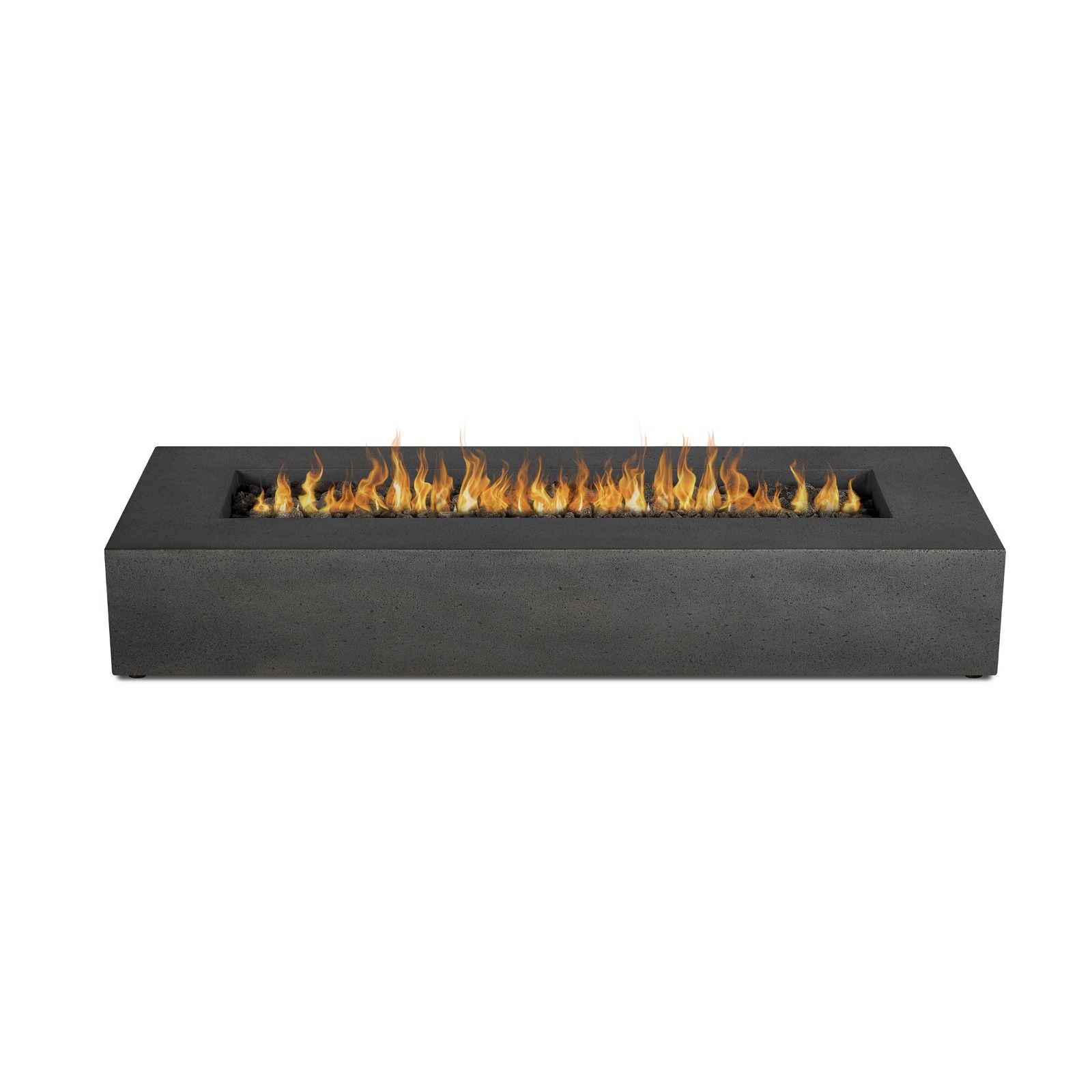 La Valle 72" Rectangle Propane Fire Table Outdoor Fire Pit Heater Fireplace Gray