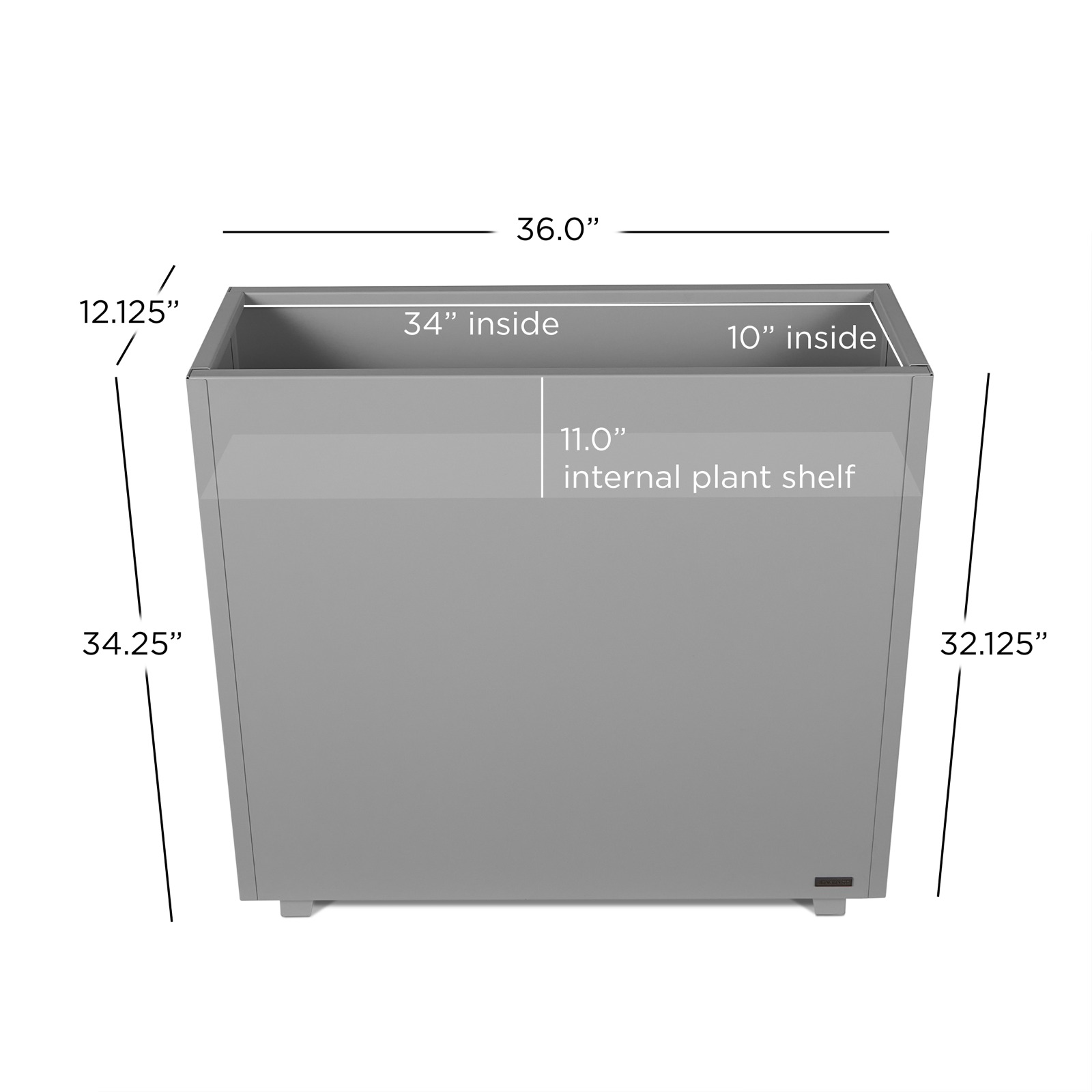 Pacifica Tall Steel Indoor or Outdoor Steel  Planter