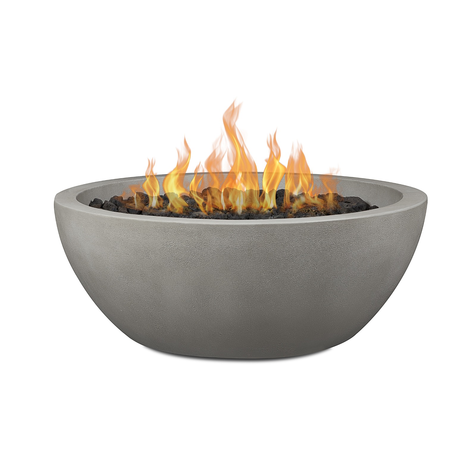 Eldora 38" GFRC Propane Fire Pit Propane Fire Bowl Outdoor Fireplace Fire Table for Backyard or Patio