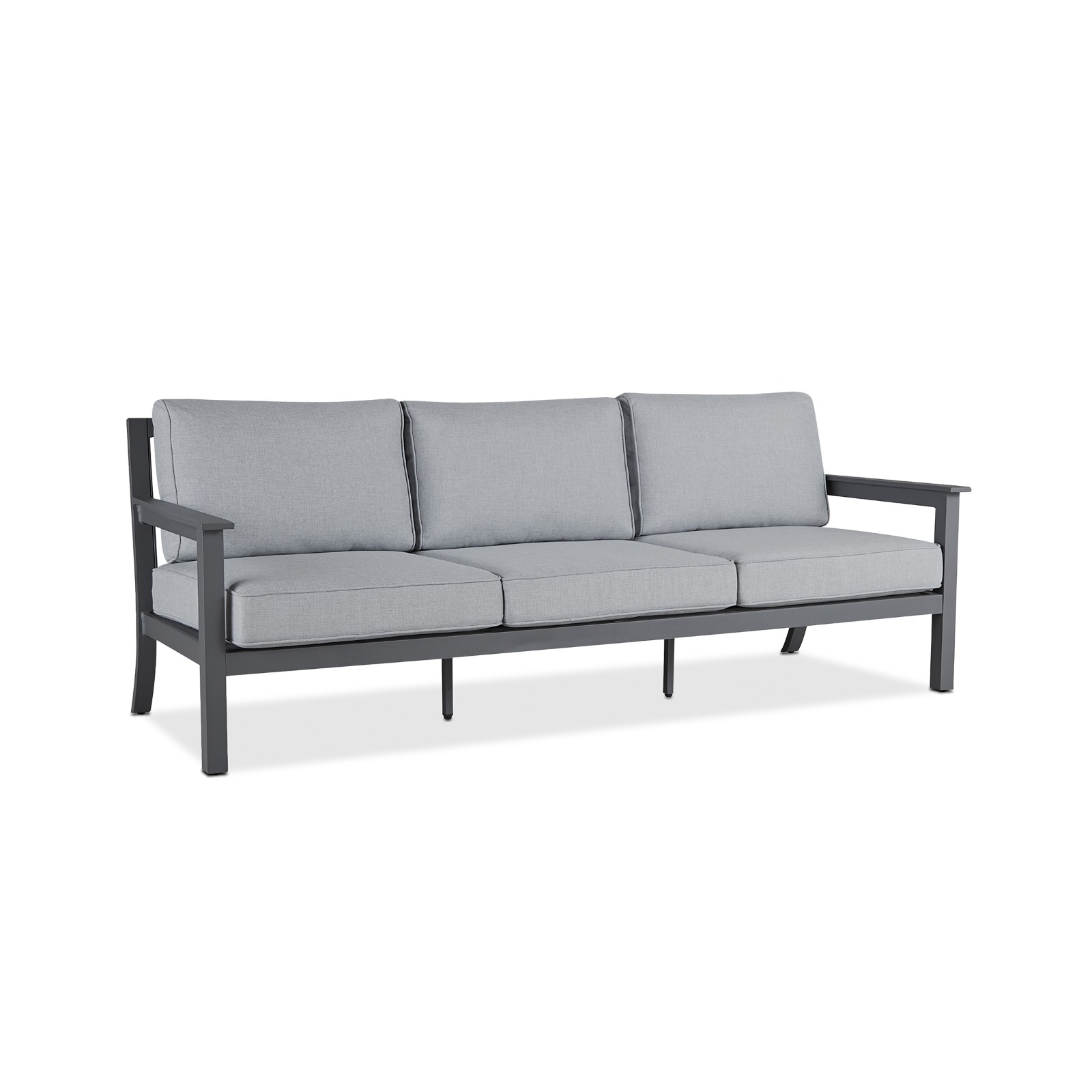 Ortun Outdoor Three Seat Sofa Couch Patio Furniture