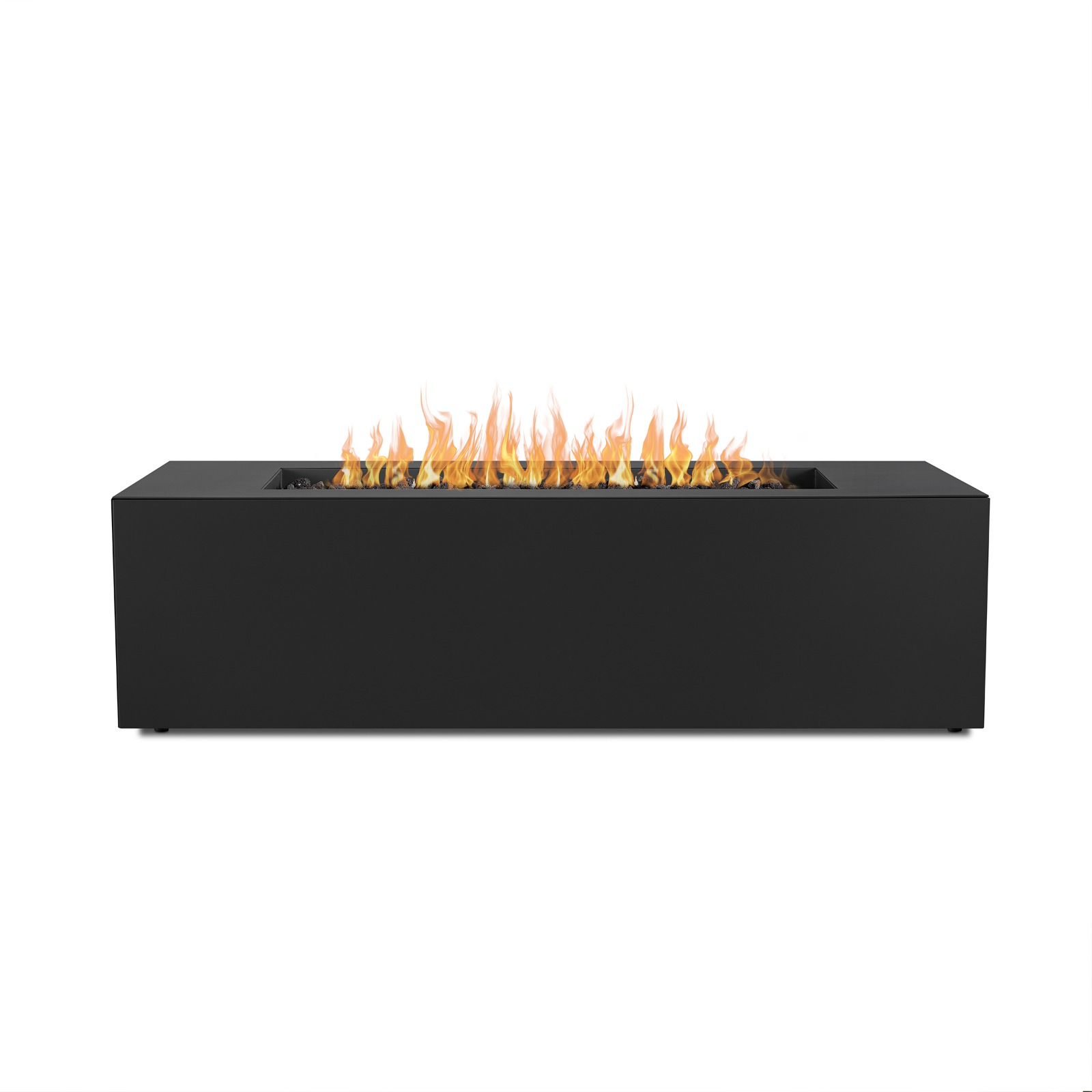 Coden Rectangle Propane Fire Table Outdoor Gray Fire Pit