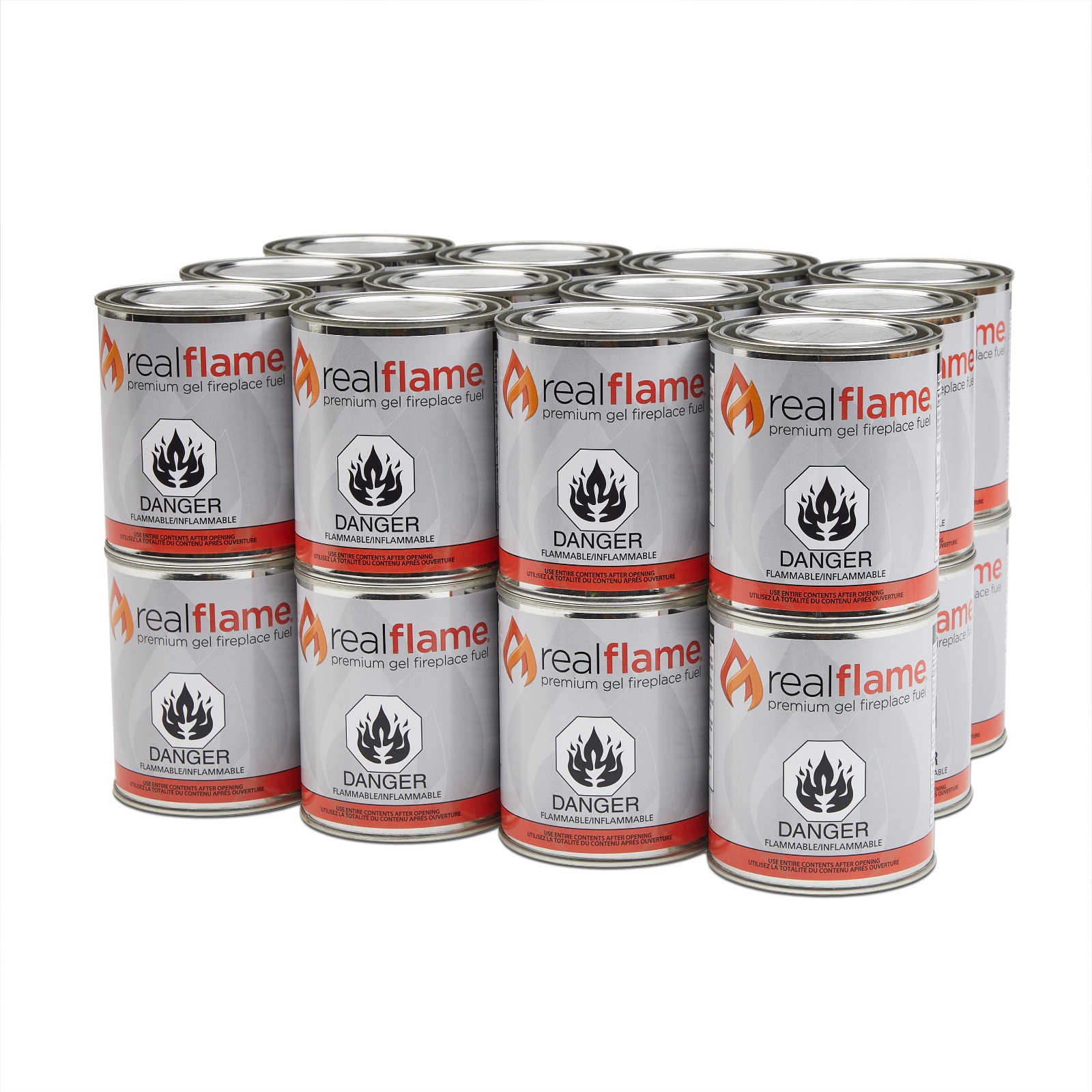 Real Flame Ventless Gel Fuel For Indoor Fireplace Heat