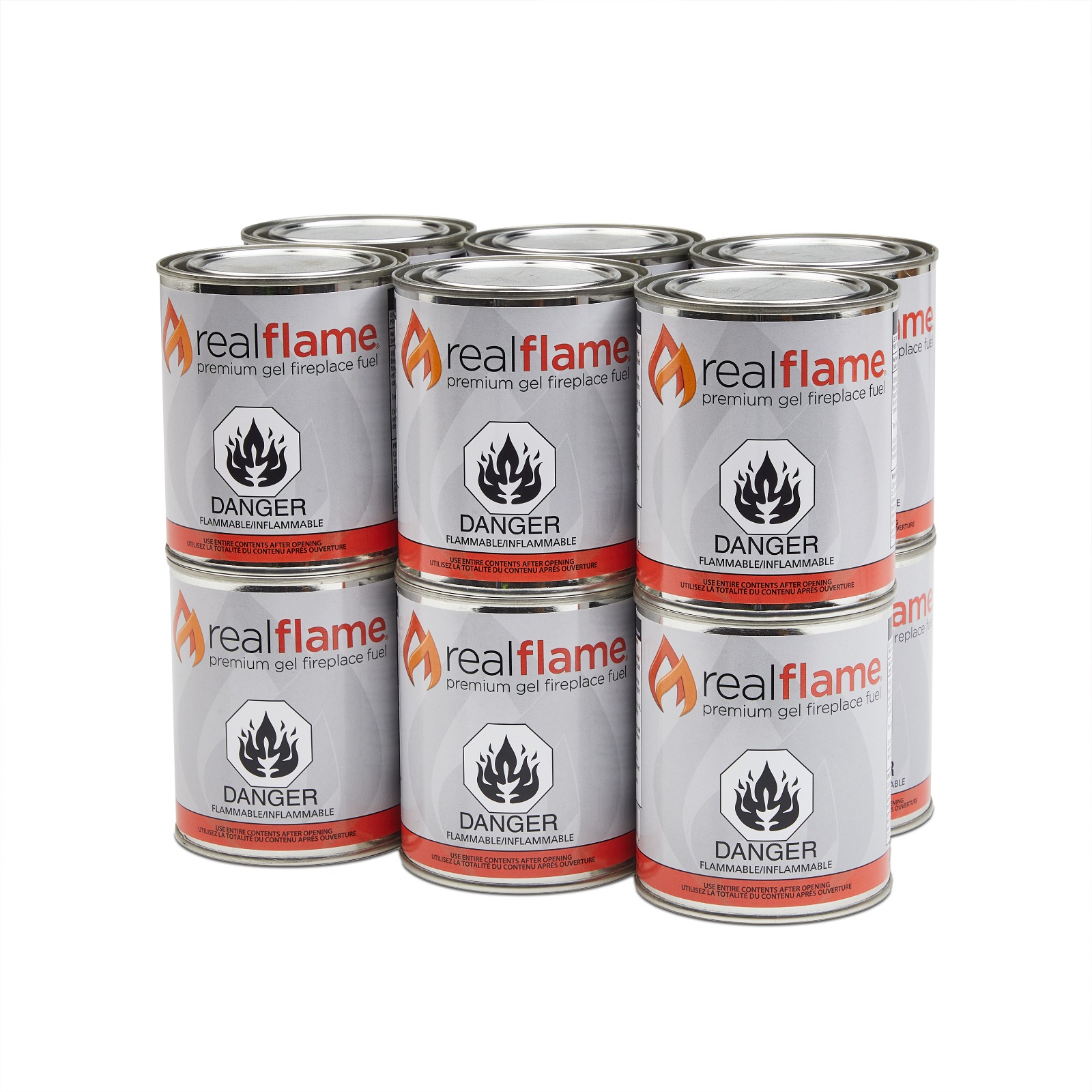 Real Flame Ventless Gel Fuel For Indoor Fireplace Heat