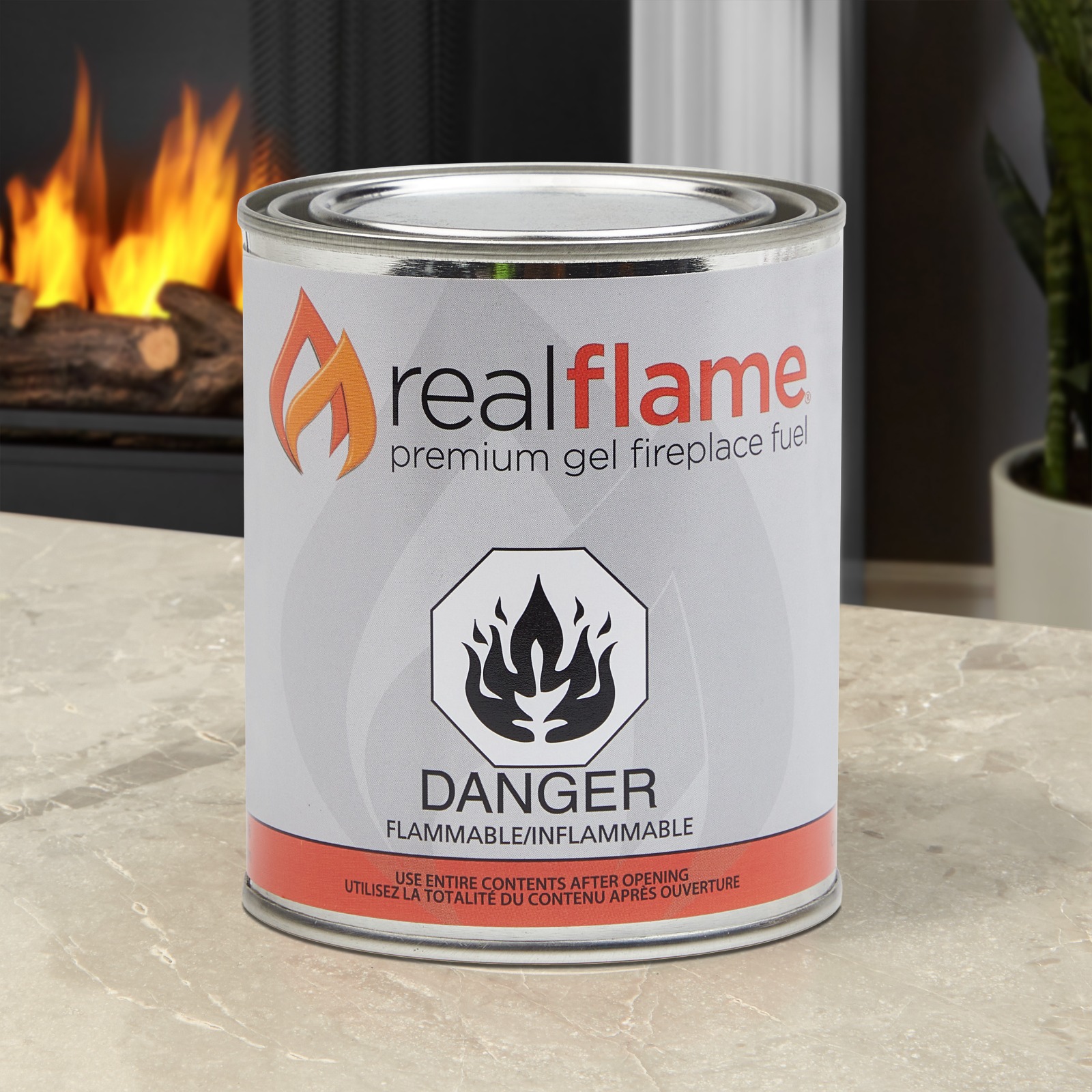 Real Flame Ventless Gel Fuel For Indoor Fireplace Heat