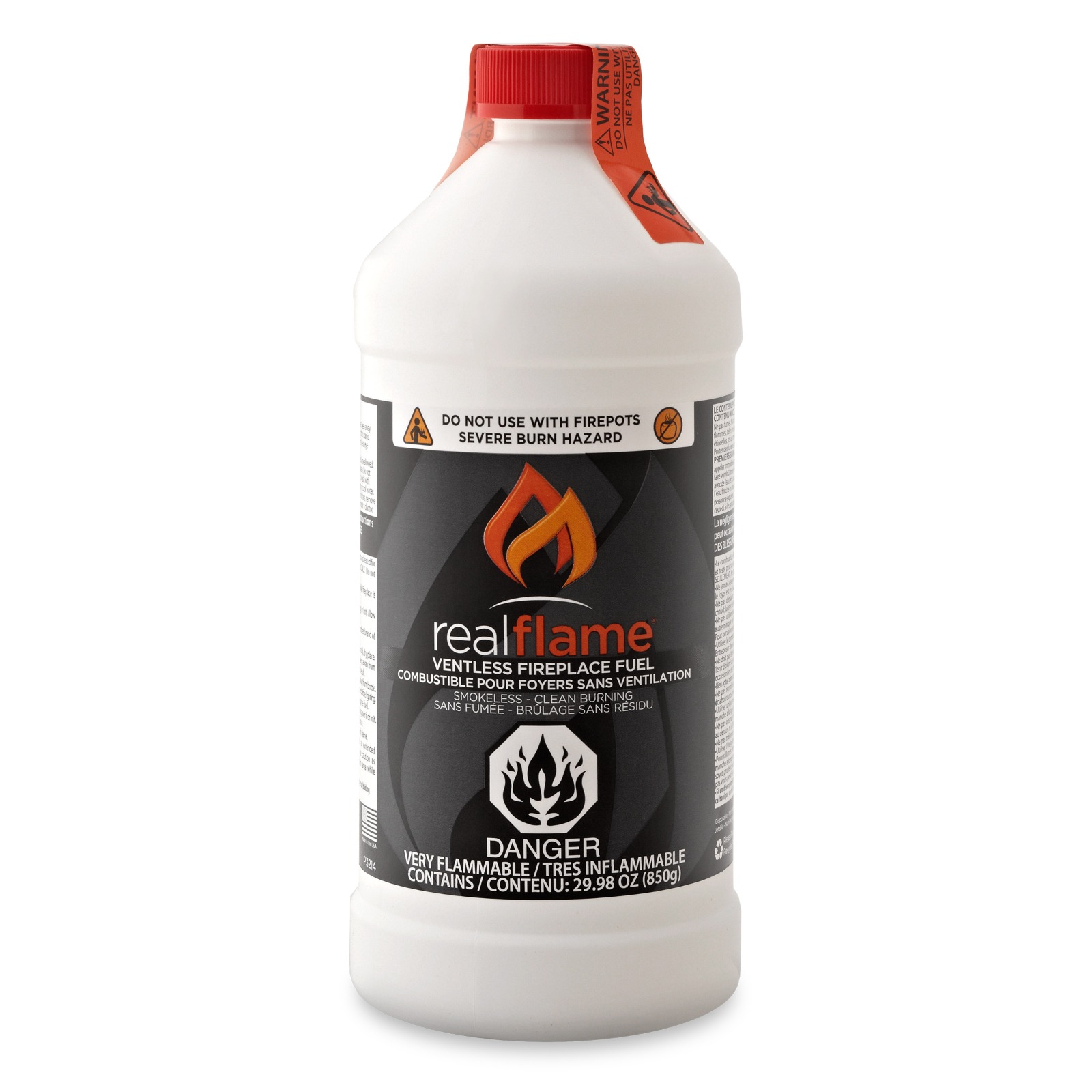 Bottle of Real Flame Ventless Fuel.