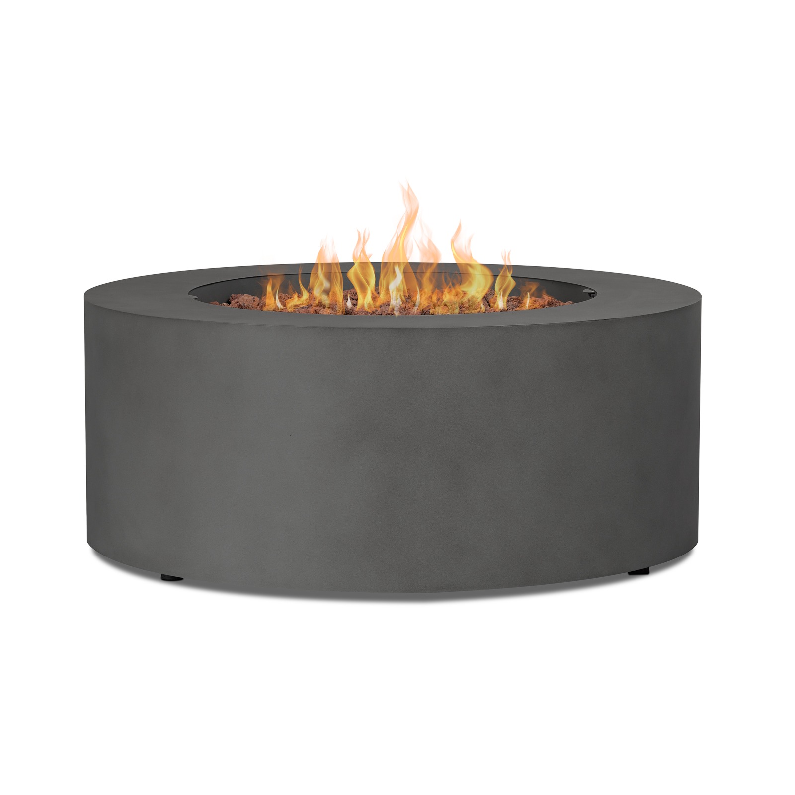 Aegean Round Propane Fire Pit Outdoor Fireplace Fire Table for Backyard or Patio