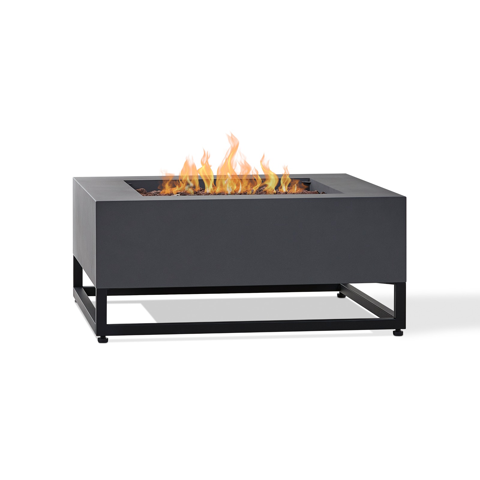 Blake Square Propane Fire Pit Outdoor Fireplace Fire Table for Backyard or Patio