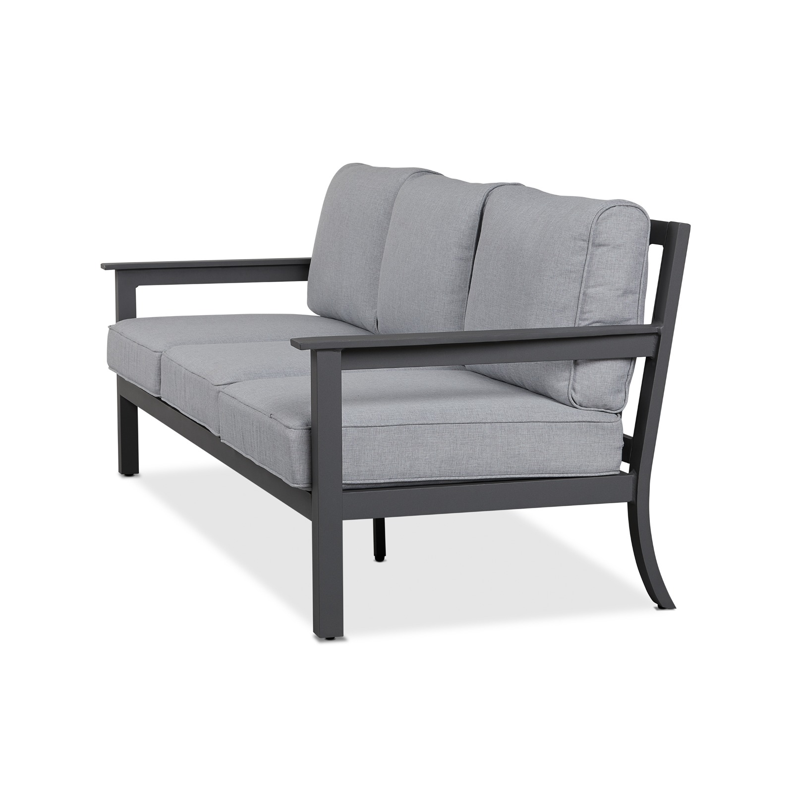 Ortun Outdoor Three Seat Sofa Couch Patio Furniture