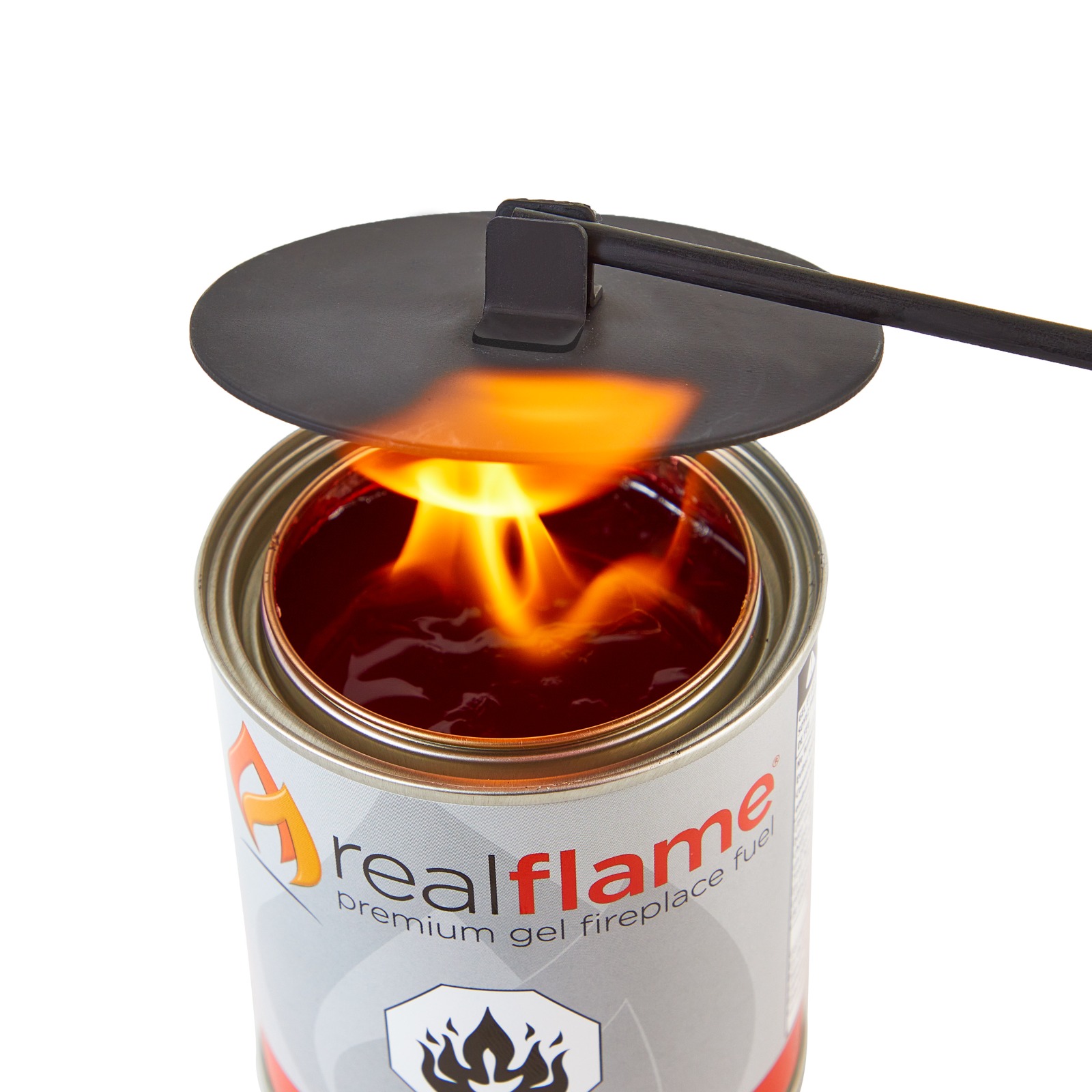 Real Flame Snuffer for Ventless Gel Fuel Cans for Fireplace