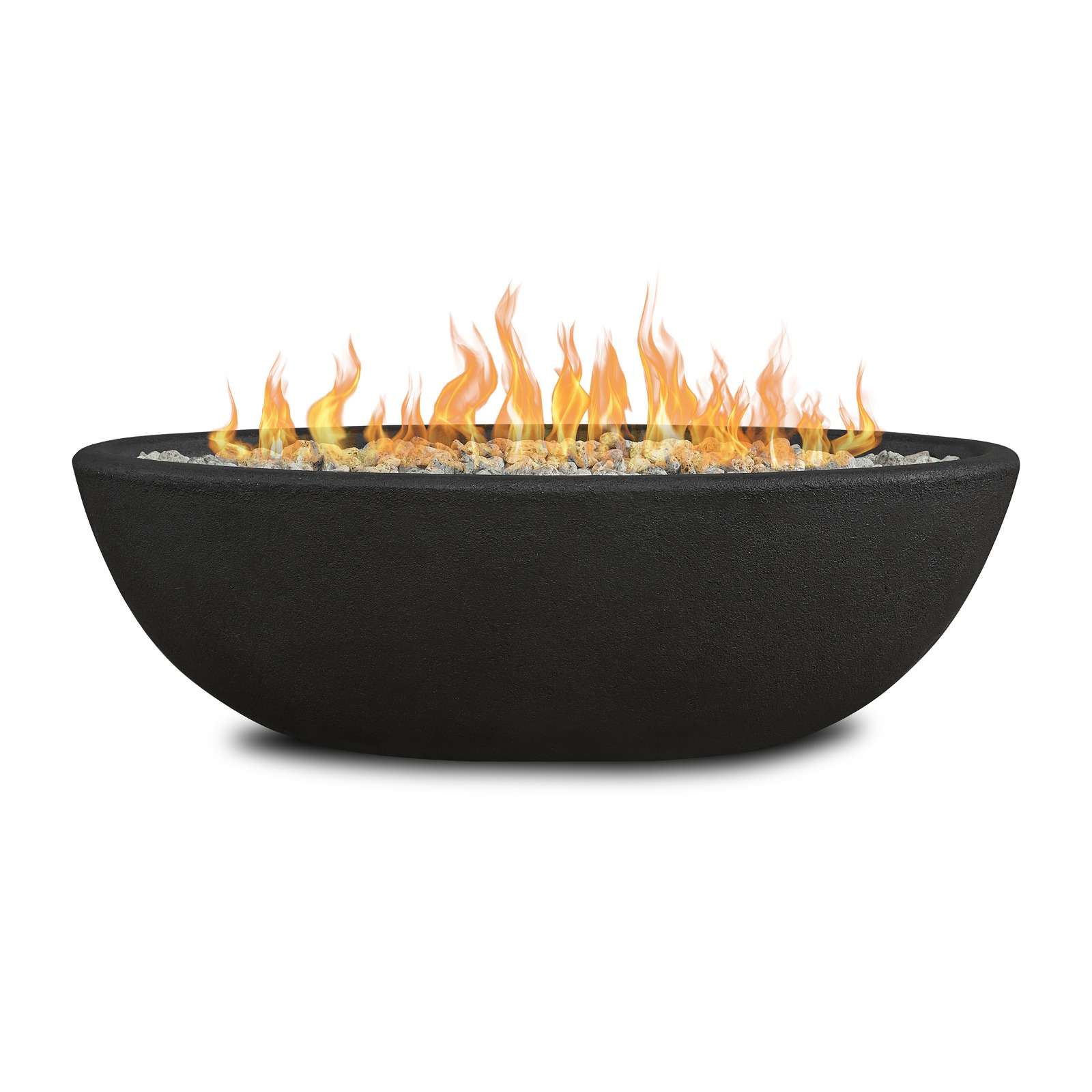 Riverside Oval Propane Fire Pit Fire Bowl Outdoor Fireplace Fire Table for Backyard or Patio