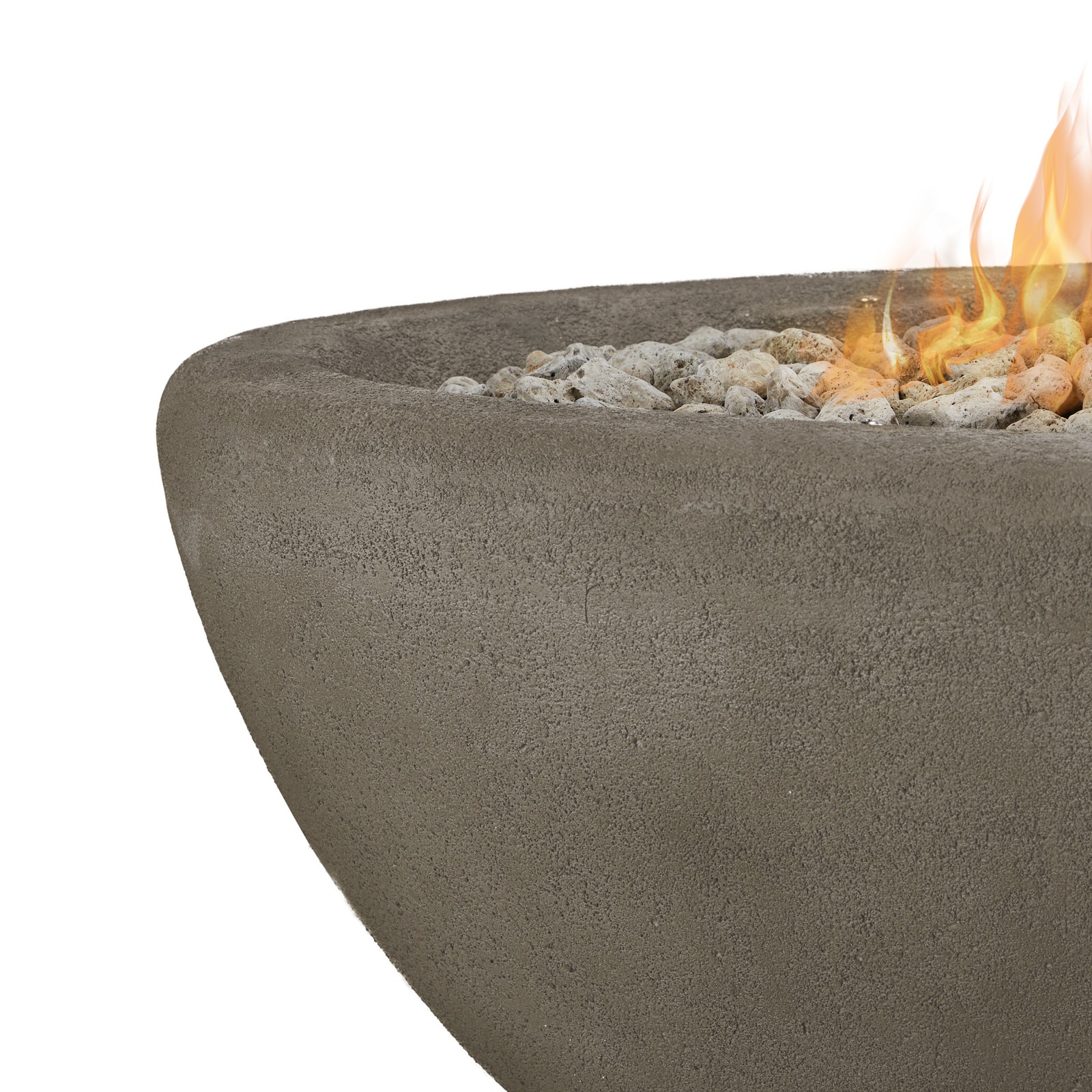 Riverside Large Oval Fire Pit Outdoor Fireplace Fire Table for Backyard or Patio Gray