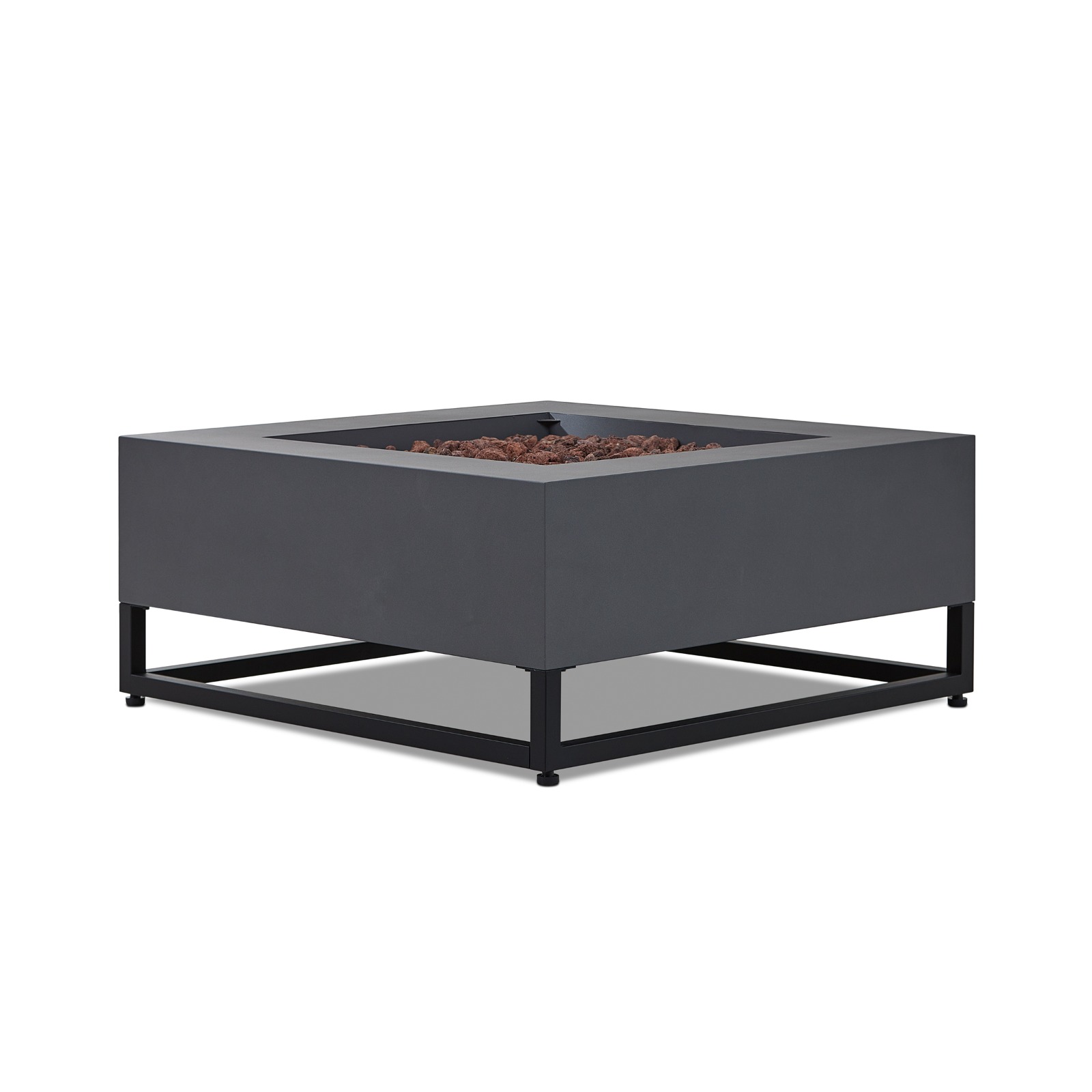 Blake Square Propane Fire Pit Outdoor Fireplace Fire Table for Backyard or Patio