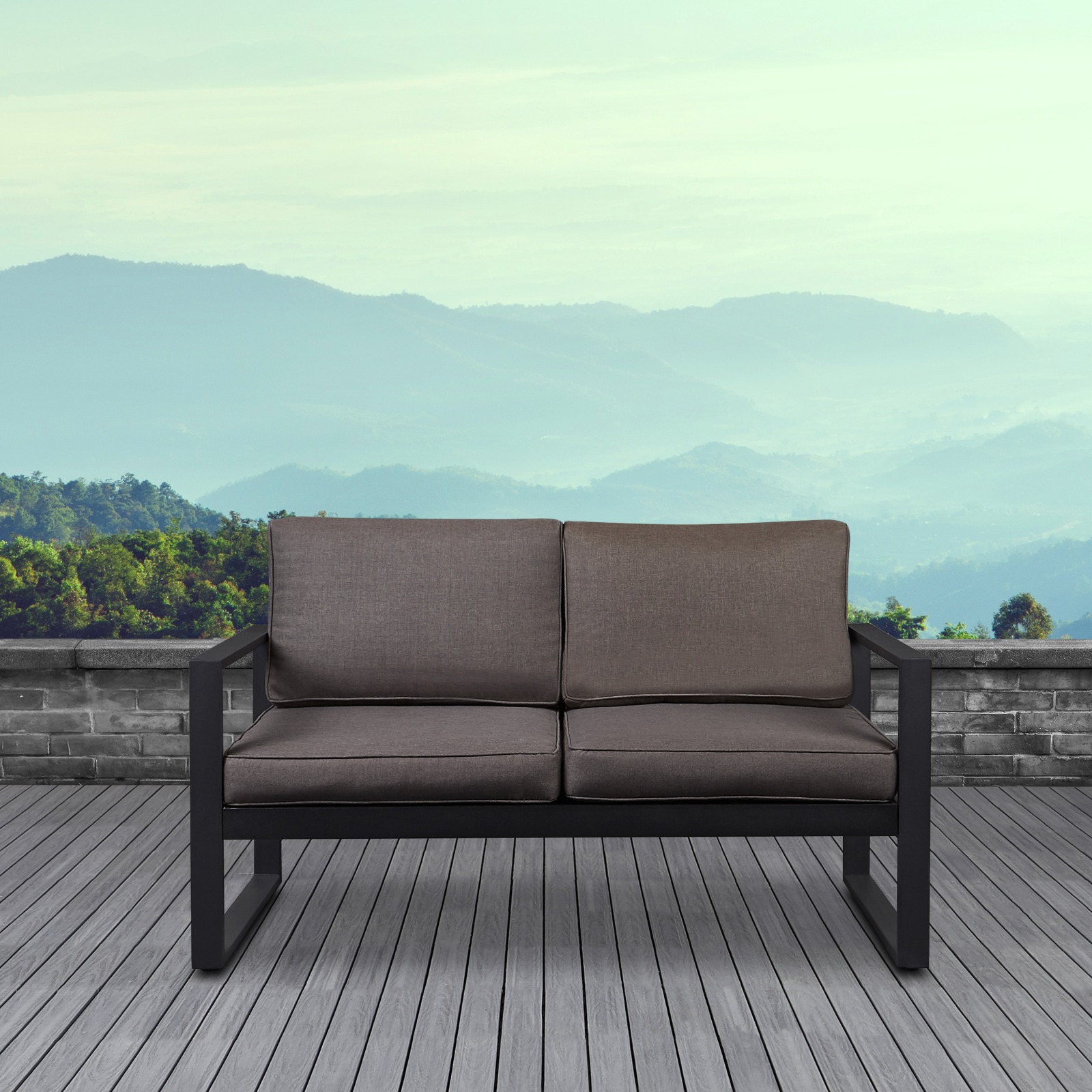 Baltic Outdoor Loveseat Patio Loveseat Outdoor Two Seat Bench Patio Furniture