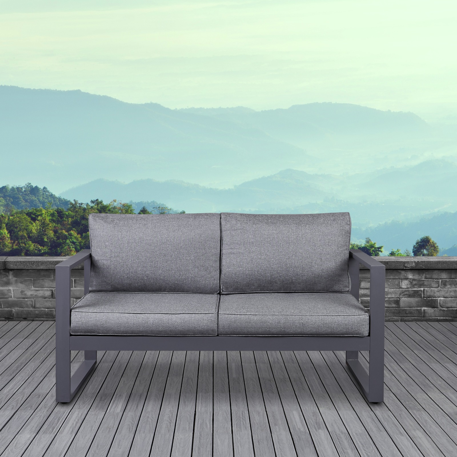 Baltic Outdoor Loveseat Patio Loveseat Outdoor Two Seat Bench Patio Furniture