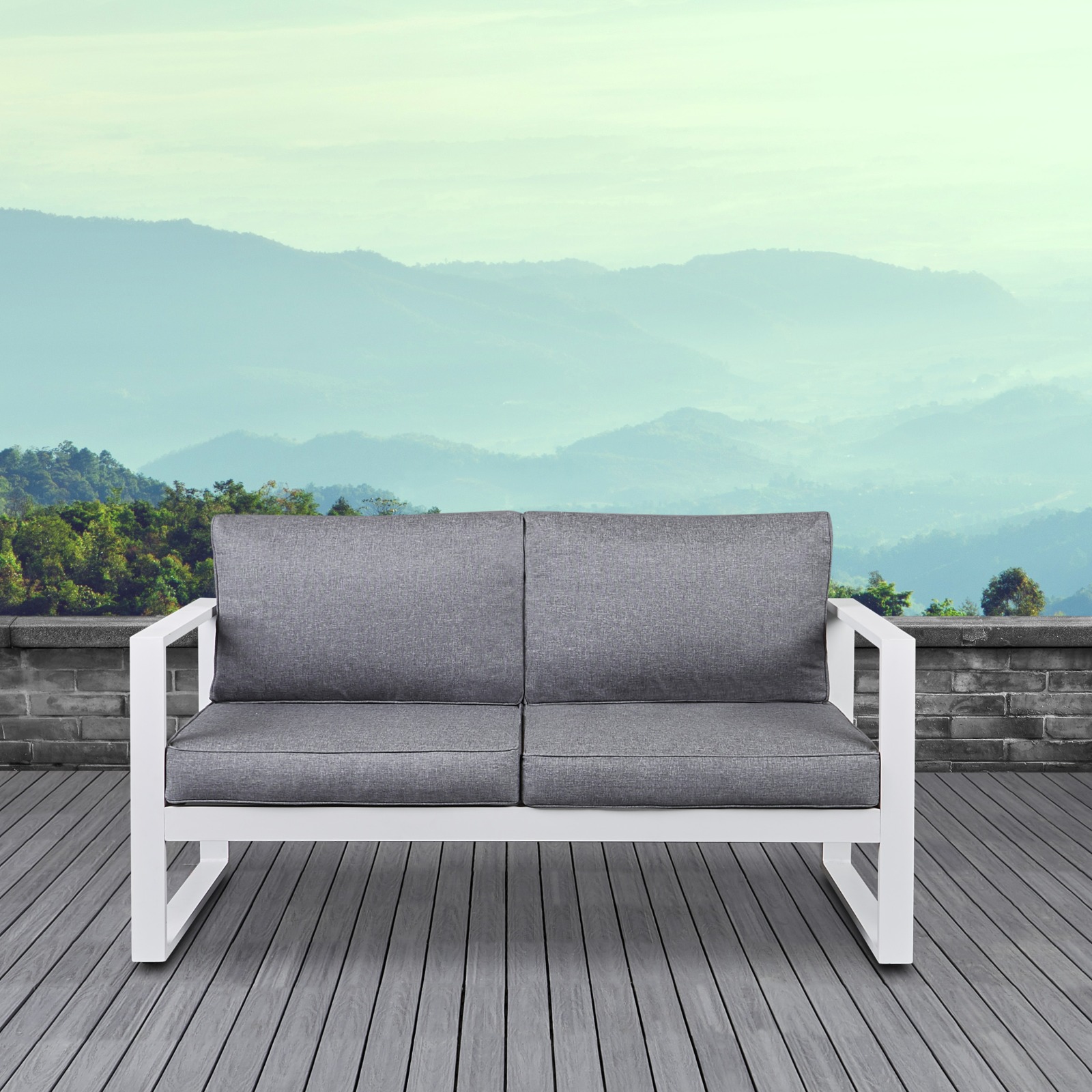 Baltic Outdoor Loveseat Patio Loveseat Outdoor Two Seat Bench Patio Furniture