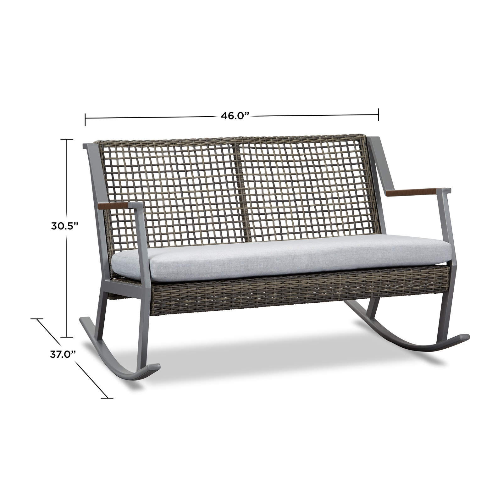 Calvin Outdoor Loveseat Patio Loveseat Outdoor Two Seat Bench Rocking Chair Two Seat Rocker Patio Furniture