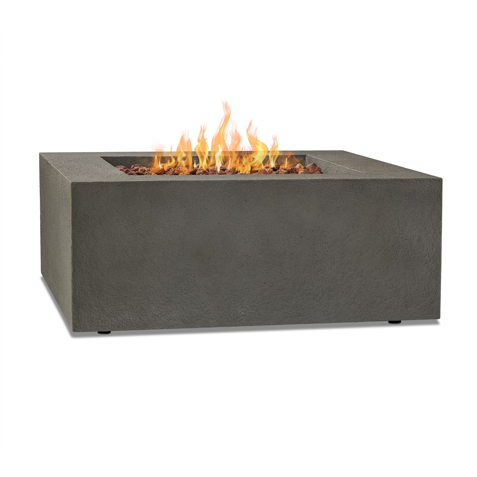 Baltic Square Natural Gas or Propane Fire Pit Outdoor Fireplace Fire Table for Backyard or Patio