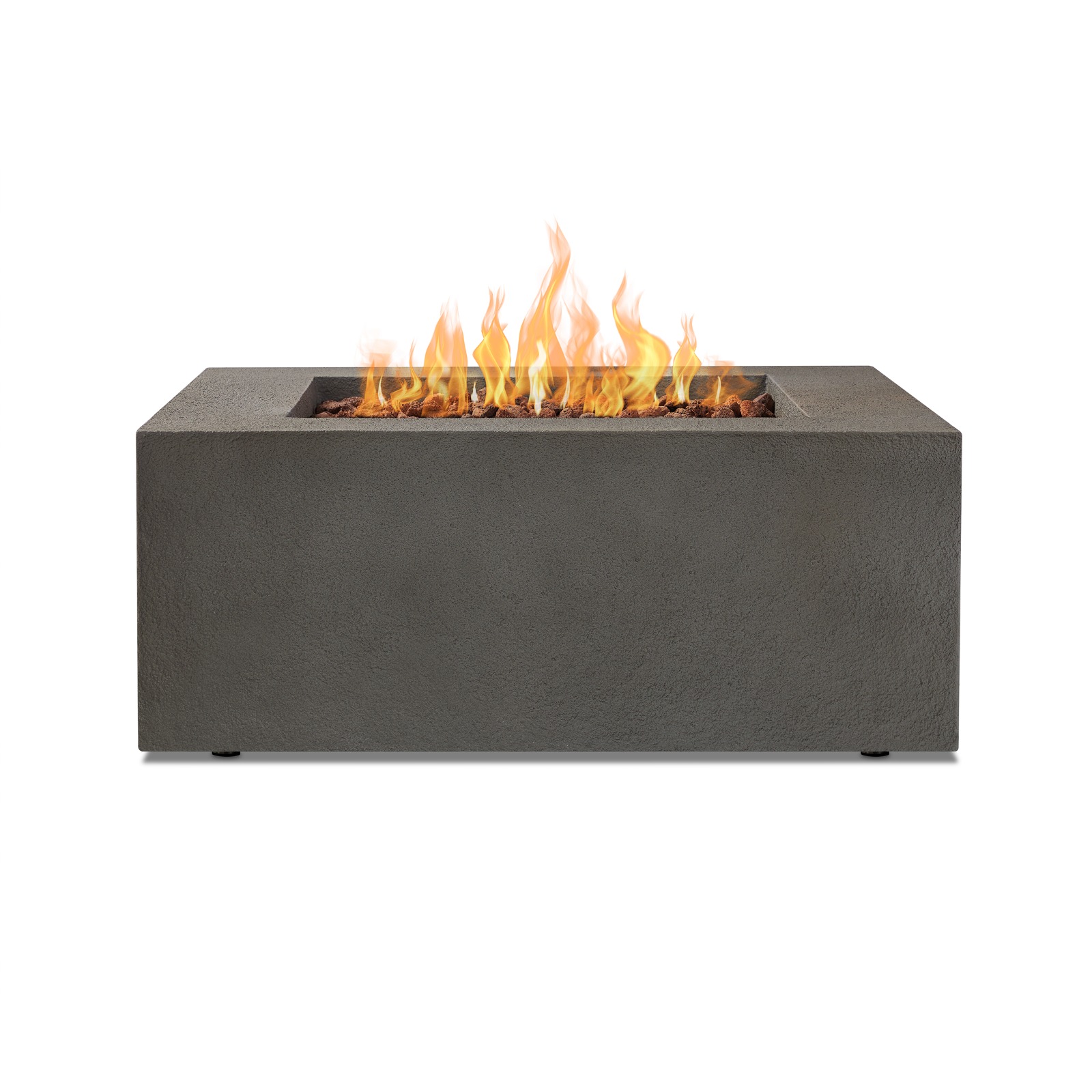 Baltic Square Natural Gas or Propane Fire Pit Outdoor Fireplace Fire Table for Backyard or Patio