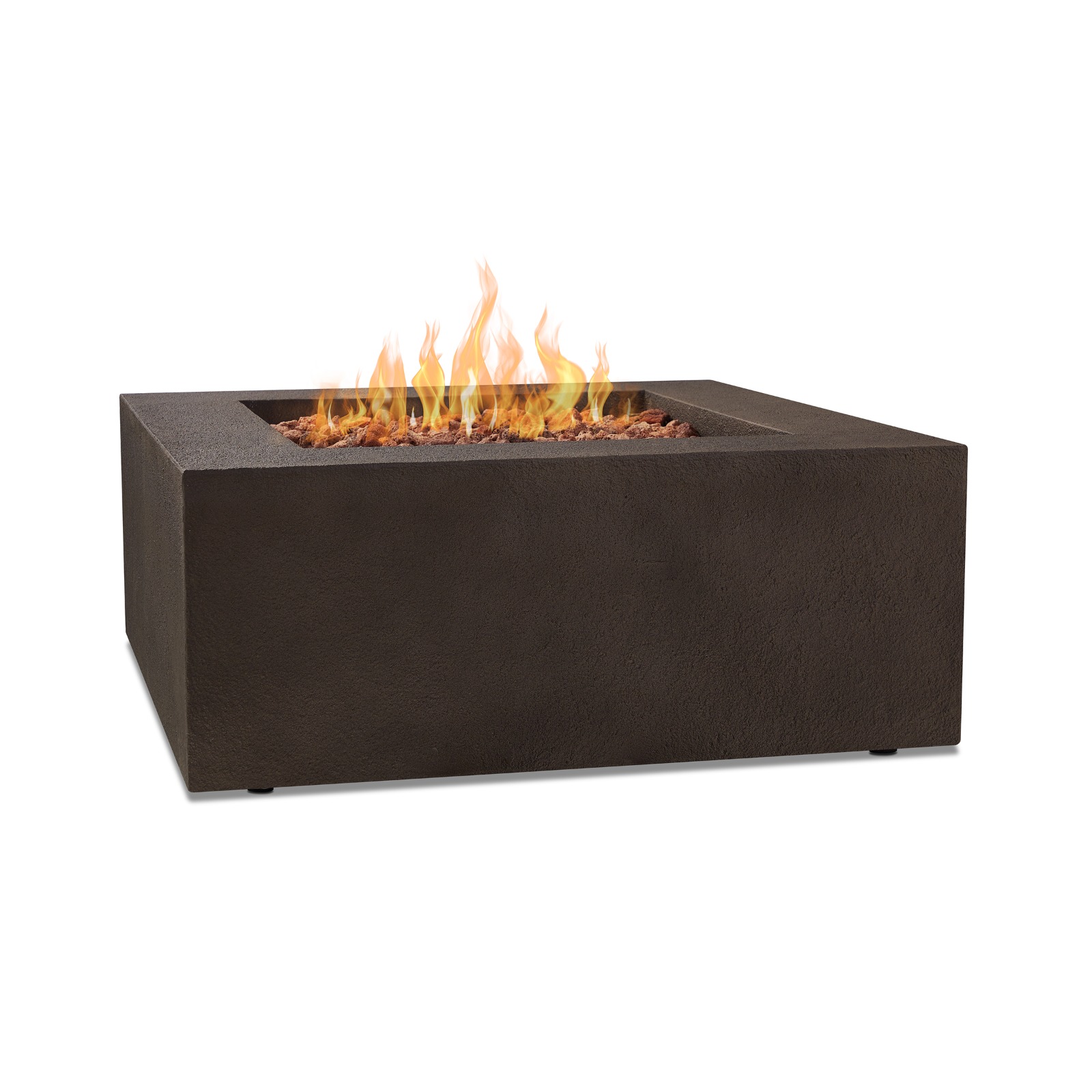 Baltic Square Natural Gas or Propane Fire Pit Outdoor Fireplace Fire Table for Backyard or Patio