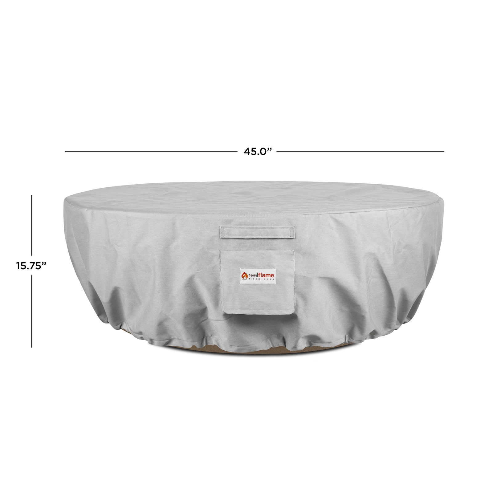 Sedona Round Fire Bowl Protective Fabric Cover with Drawstring dimensions.