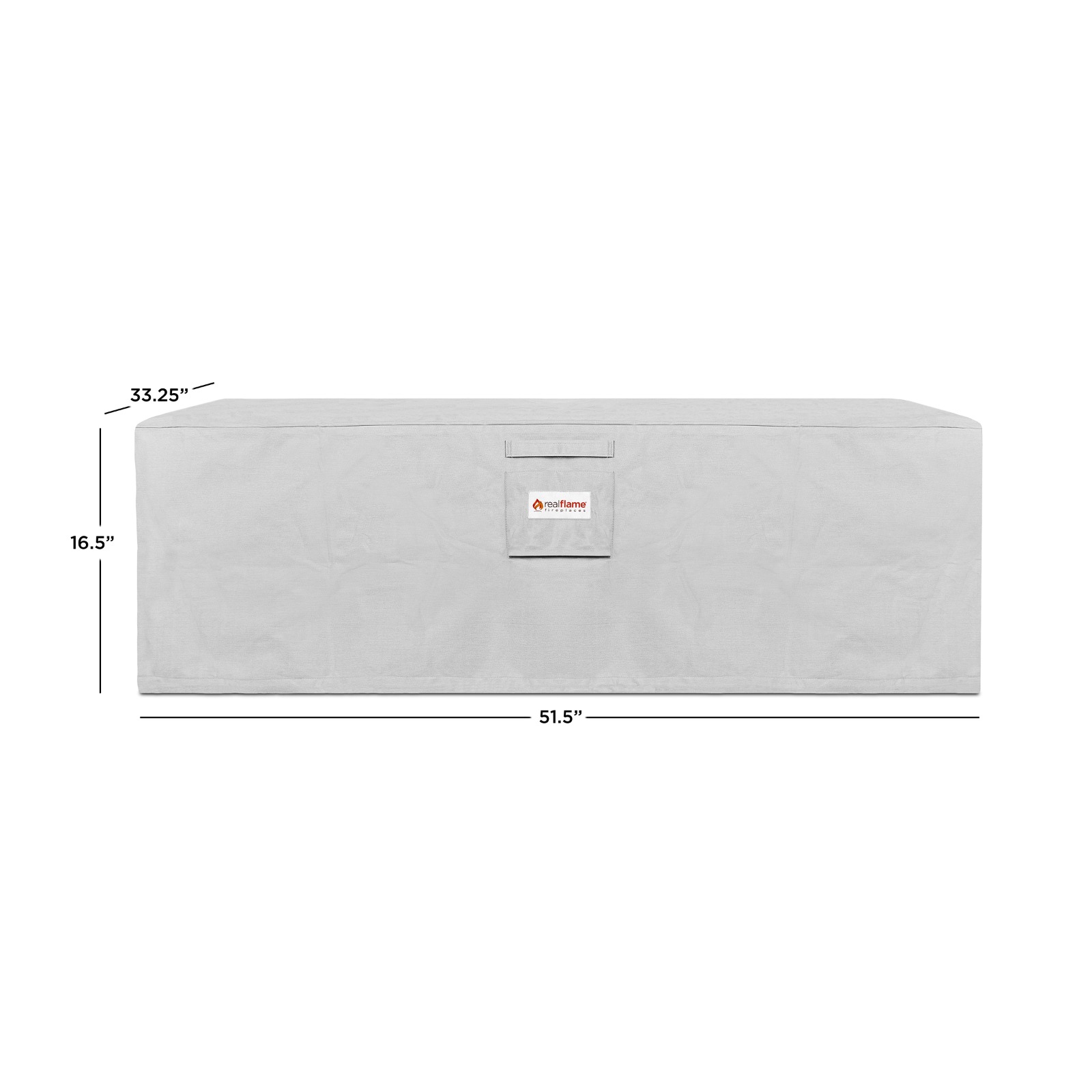 Baltic Rectangle Fire Table Protective Fabric Cover with Drawstring dimensions.