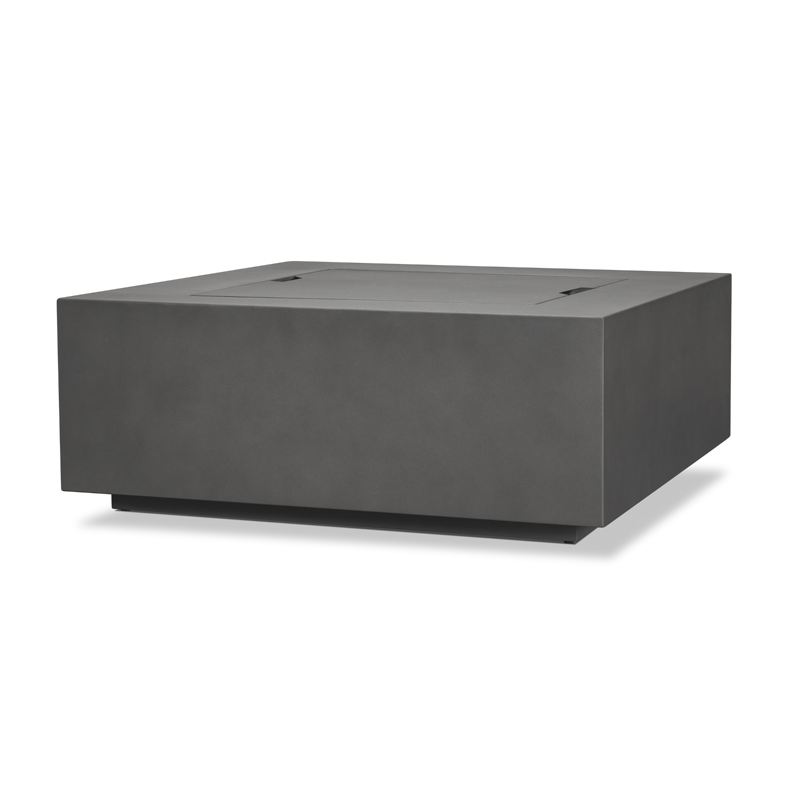 Aegean Square Propane Fire Pit  with Lid Outdoor Fireplace Fire Table for Backyard or Patio