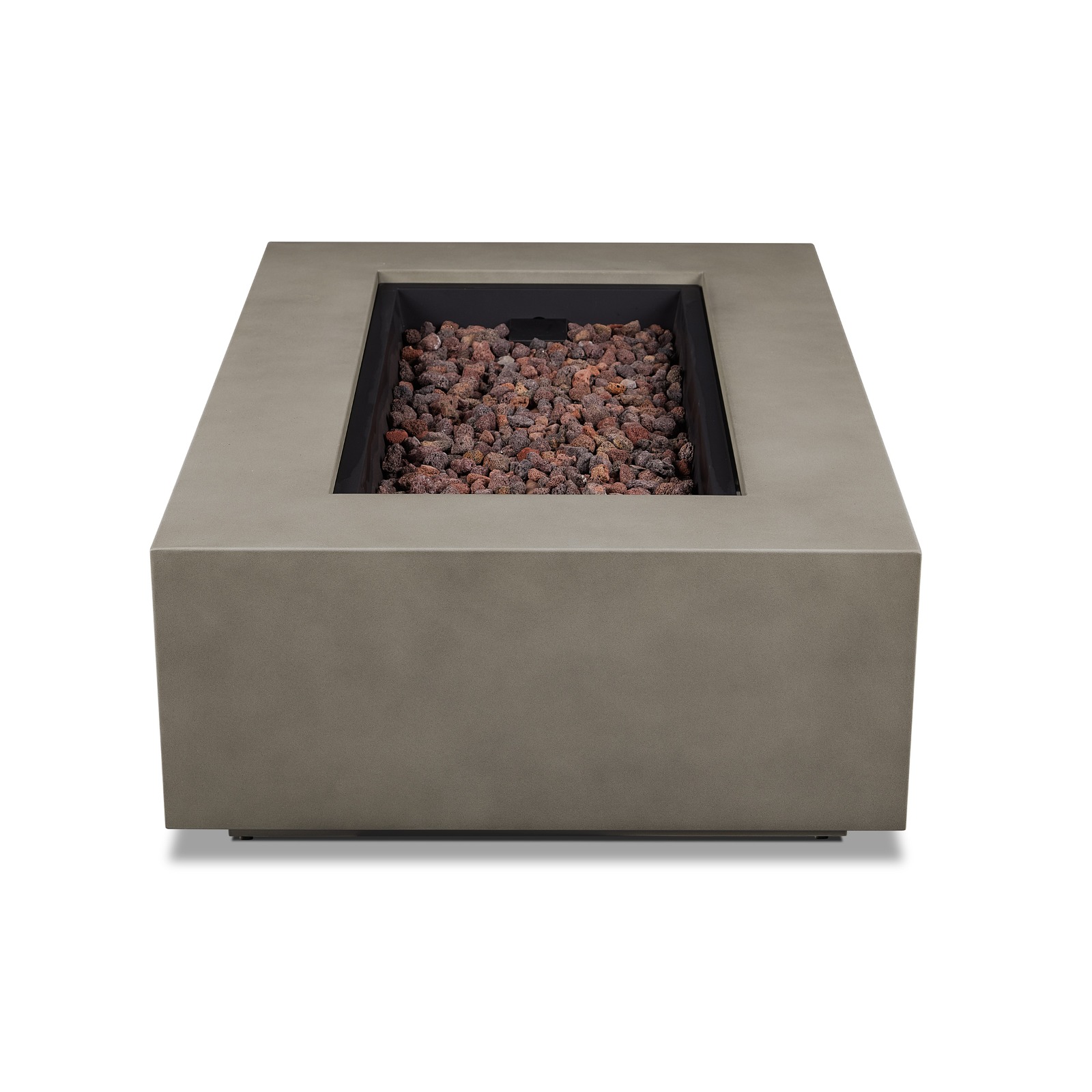 Aegean 50" Rectangle Propane Fire Pit Outdoor Fireplace Fire Table for Backyard or Patio