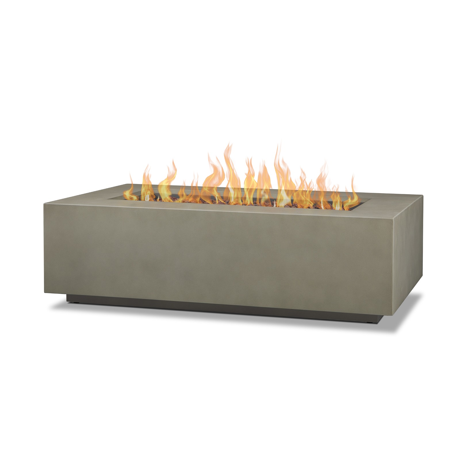 Aegean 50" Rectangle Propane Fire Pit Outdoor Fireplace Fire Table for Backyard or Patio