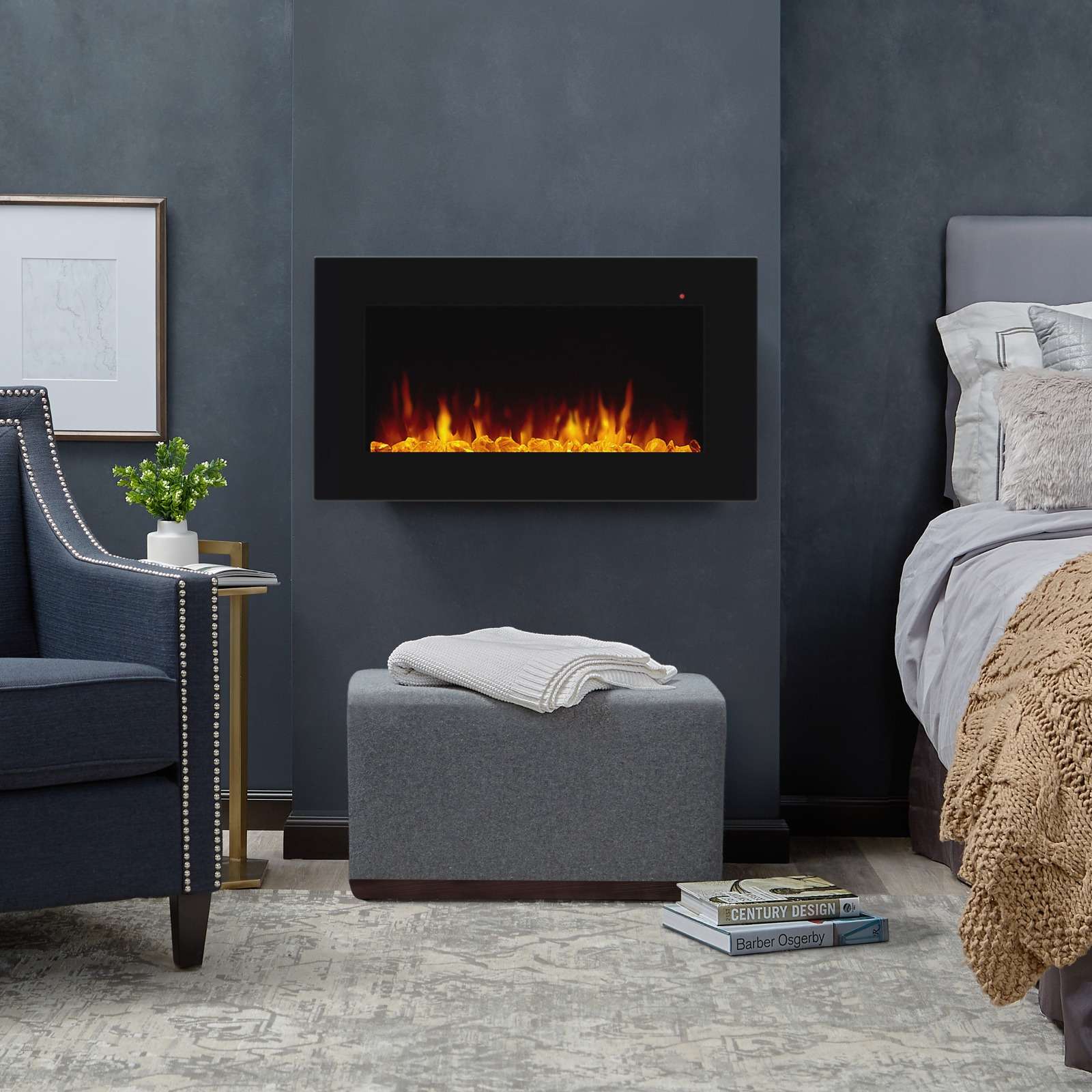 corretto 40" wall-mount electric fireplace