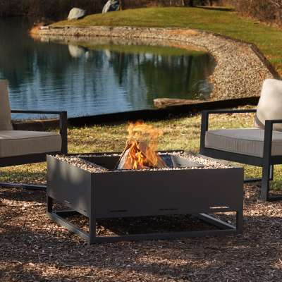 Trey Wood Burning Fire Pit Outdoor Fire Bowl Fireplace for Backyard Patio Camping
