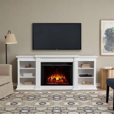 Eliot Indoor Electric Fireplace Entertainment Center TV Stand Media Cabinet Media Console Mantel Heater
