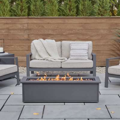 Mila Propane Fire Pit Fire Bowl Outdoor Fireplace Fire Table for Backyard or Patio