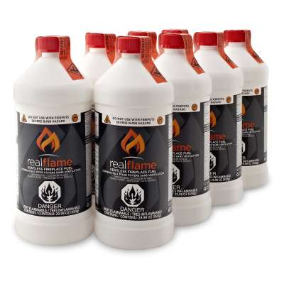Real Flame Ventless Fuel 8 Pack for Fire Pots and Fireplaces.