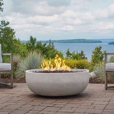 Carson 38" Natural Gas Fire Pit Fire Bowl Outdoor Fireplace Fire Table for Backyard or Patio