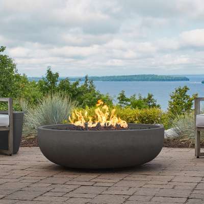 Carson 48" Propane Fire Pit Fire Bowl Outdoor Fireplace Fire Table for Backyard or Patio