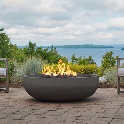 Carson 48" Natural Fire Pit Fire Bowl Outdoor Fireplace Fire Table for Backyard or Patio