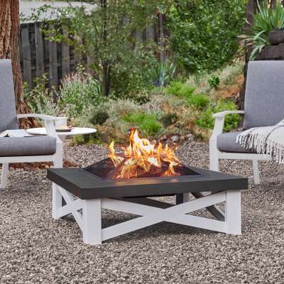 Austin Wood Burning Fire Pit Outdoor Fire Bowl Fireplace for Backyard Patio Camping