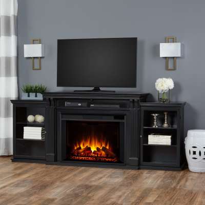 Tracey Indoor Electric Fireplace Entertainment Center TV Stand Media Cabinet Media Console Mantel Heater