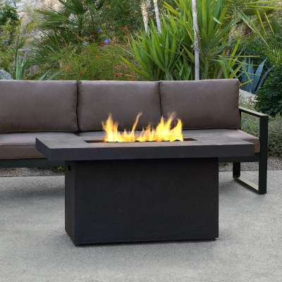 Ventura Outdoor Propane Fire Pit Fireplace Fire Table for Backyard or Patio with Natural Gas Conversion Kit