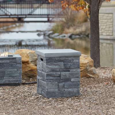 Ledgestone Propane Tank Cover for Outdoor Propane Fire Table Fire Pit