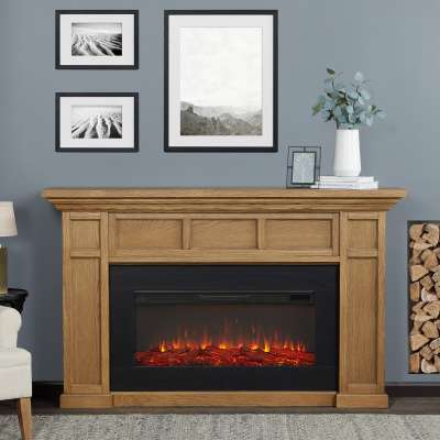 Alcott Landscape Indoor Electric Fireplace with Mantel Portable Heater